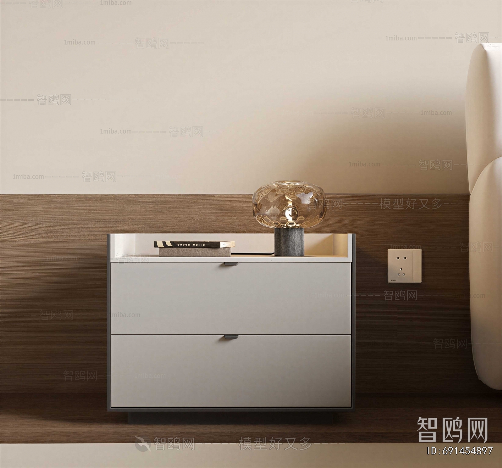 Modern Bedside Cupboard