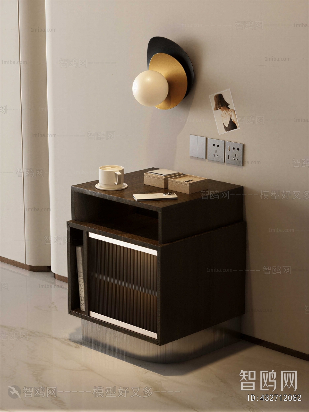 Modern Bedside Cupboard