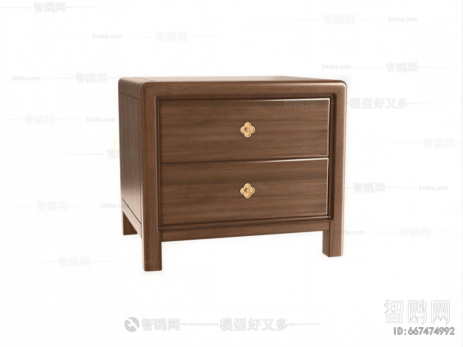 New Chinese Style Bedside Cupboard