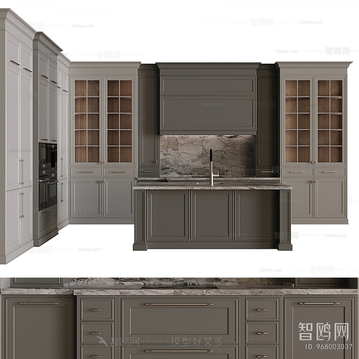 Simple European Style Kitchen Cabinet