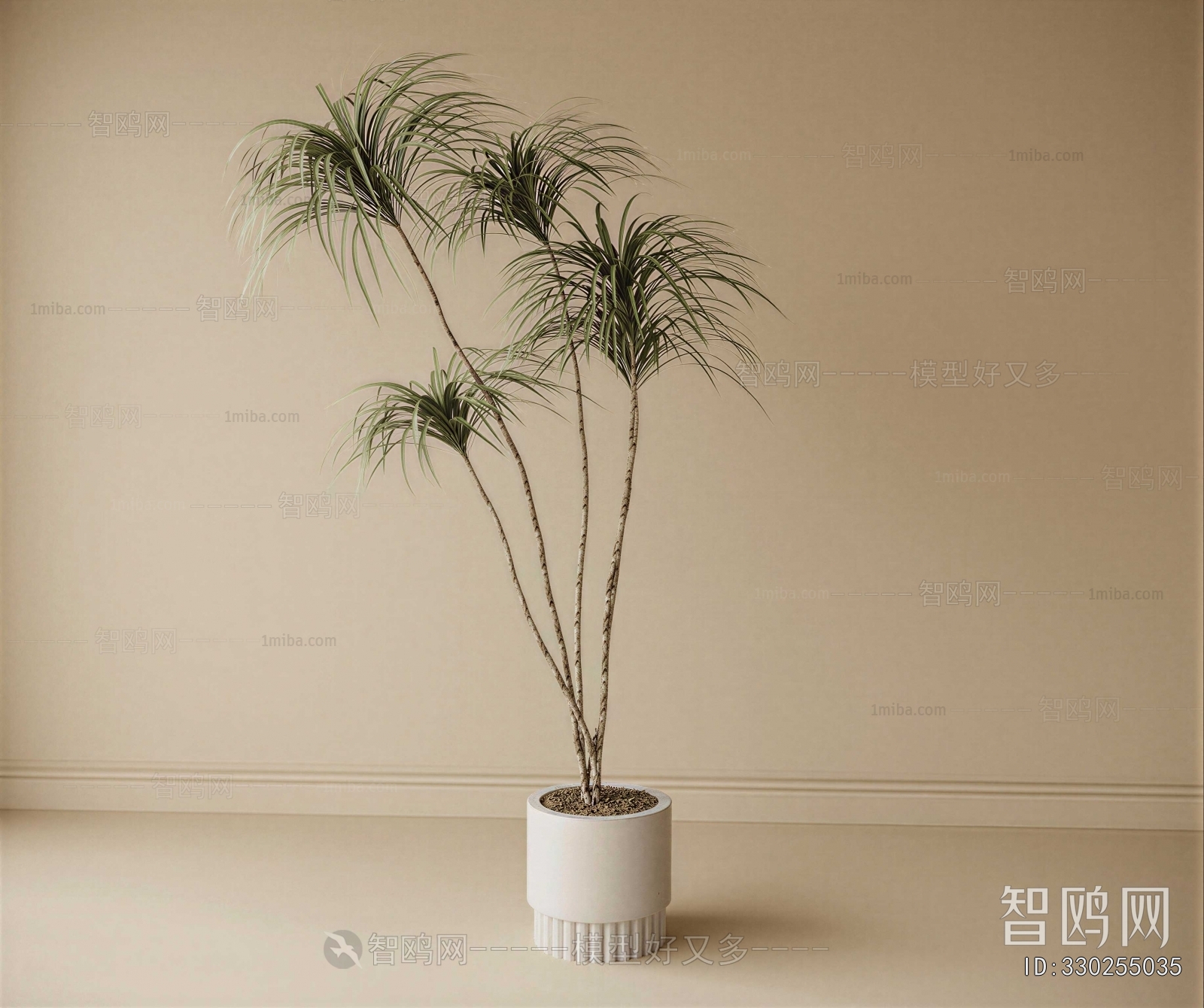 Modern Ground Green Plant Potted Plants