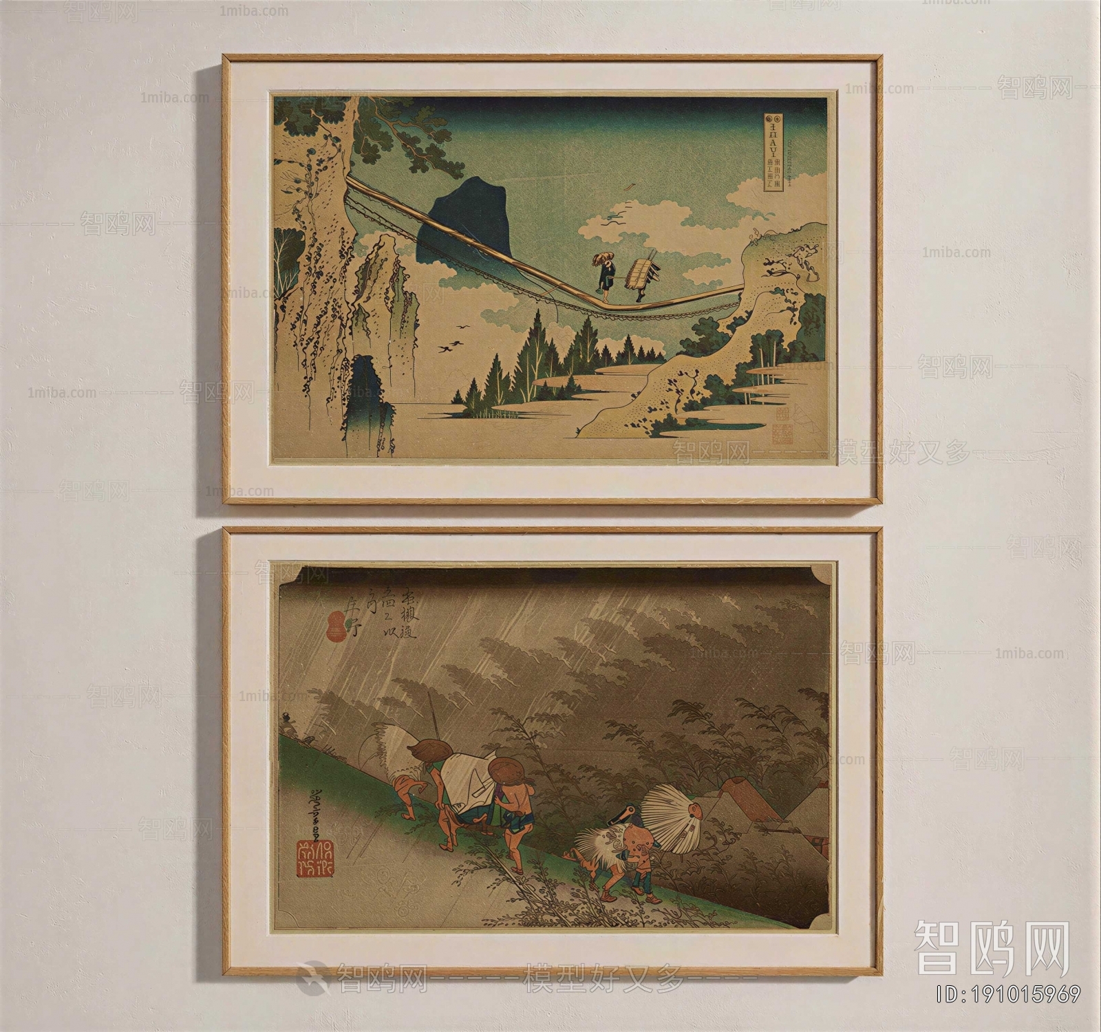 Japanese Style Oil Painting