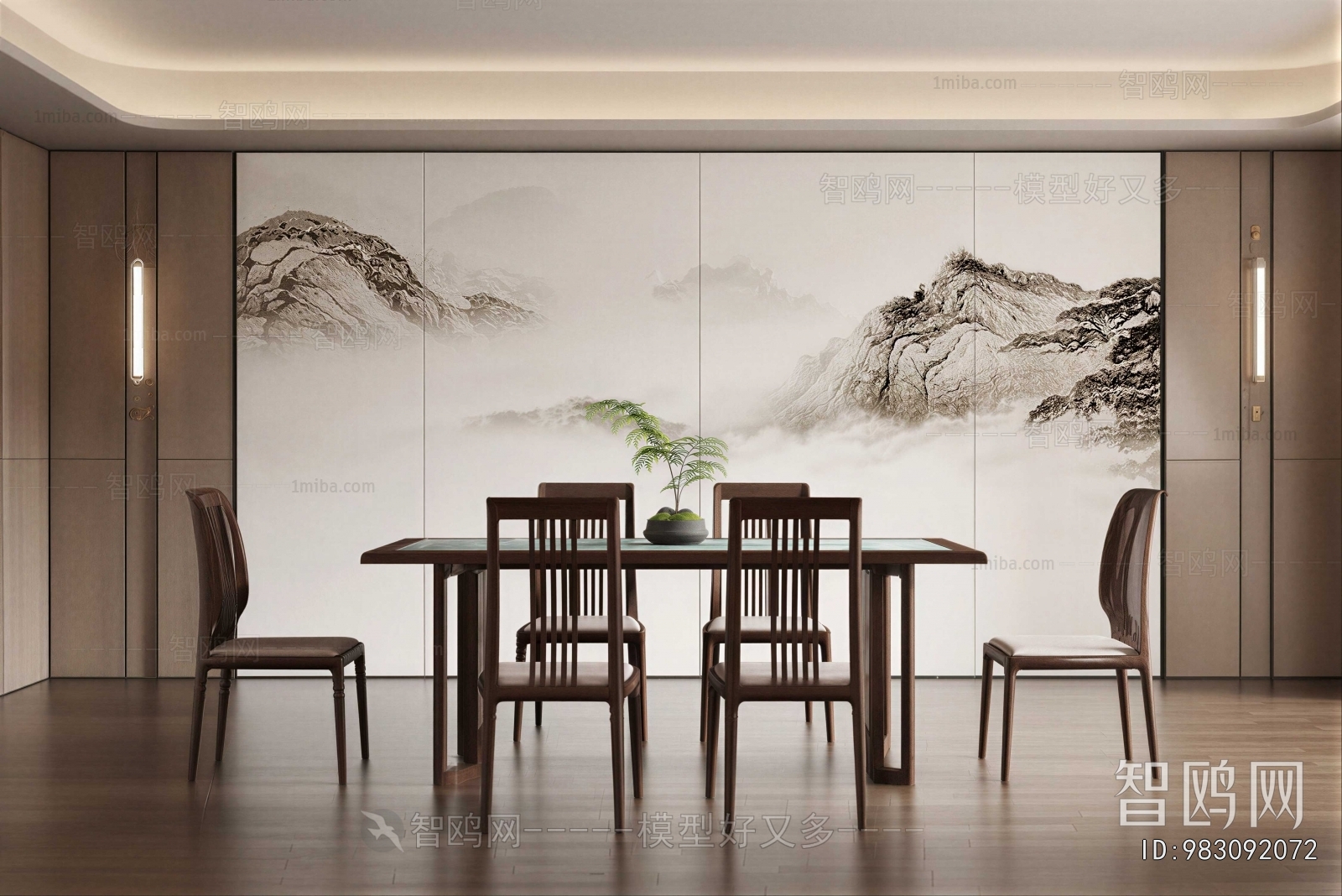 New Chinese Style Dining Room