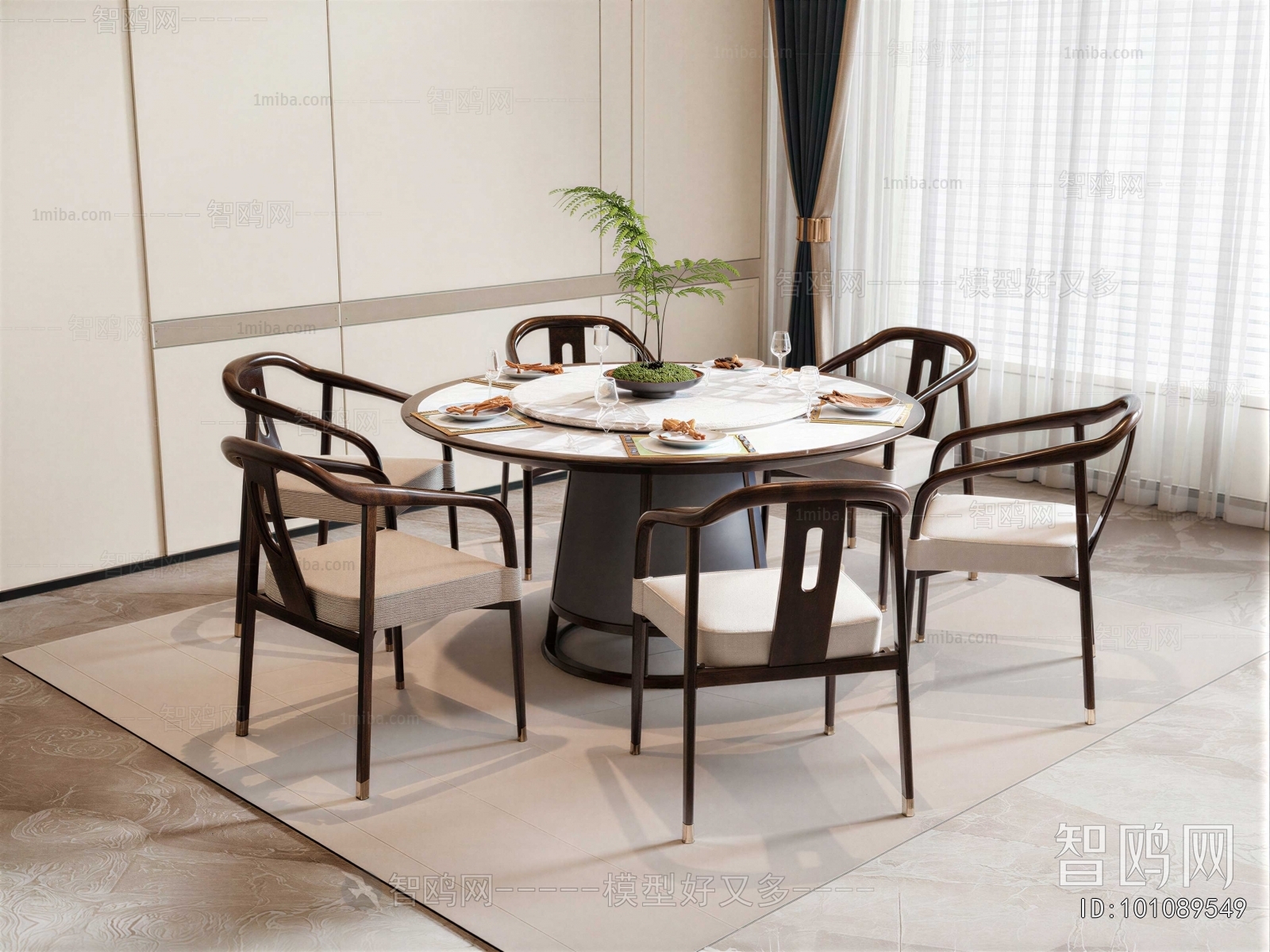 New Chinese Style Dining Table And Chairs