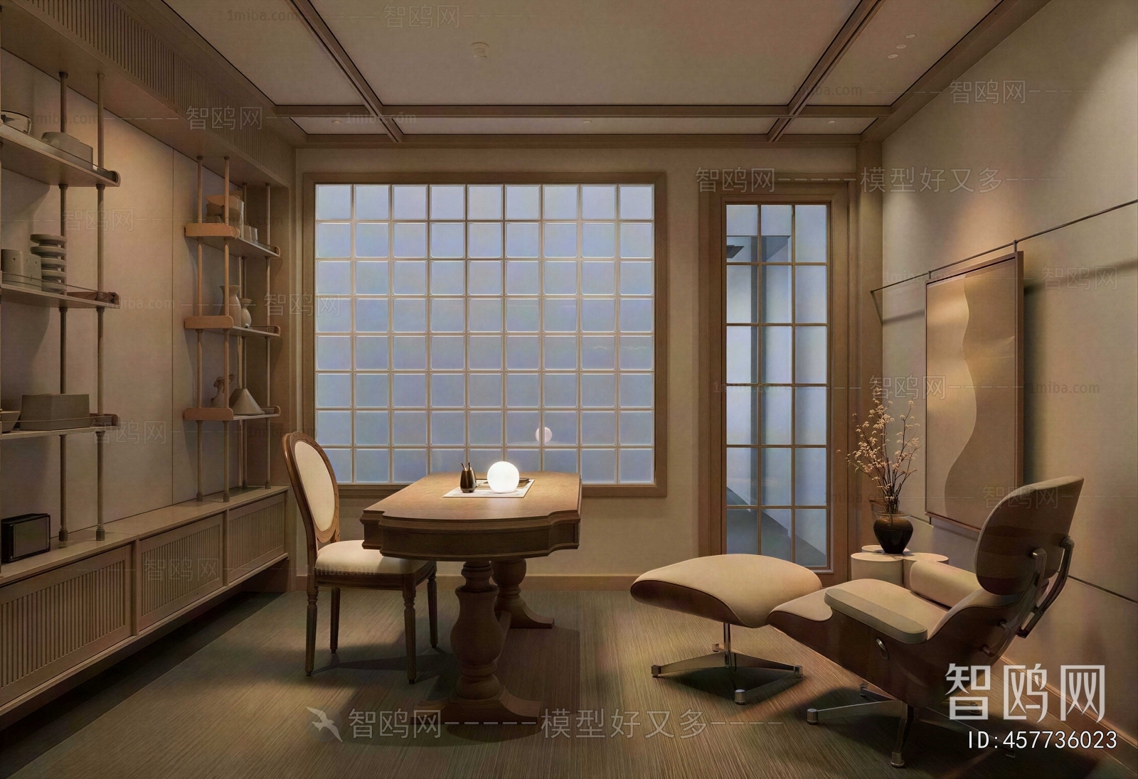 New Chinese Style Study Space