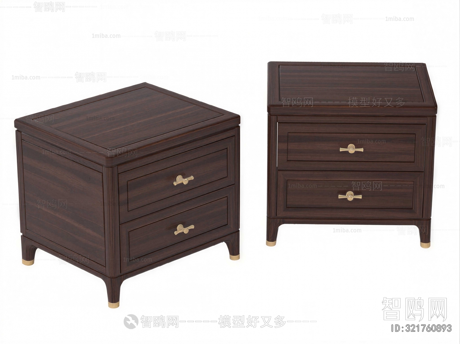 New Chinese Style Bedside Cupboard