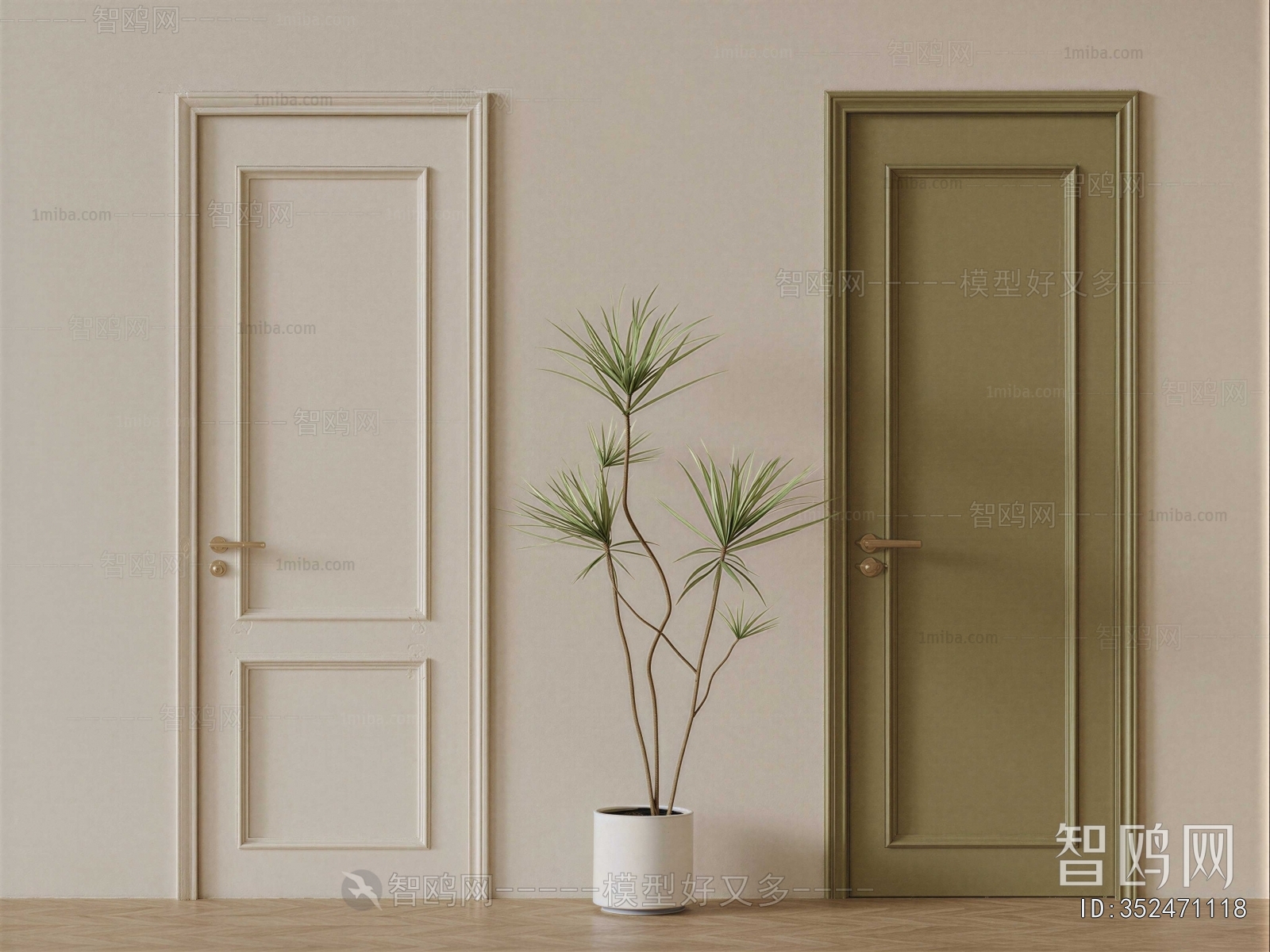 French Style Single Door