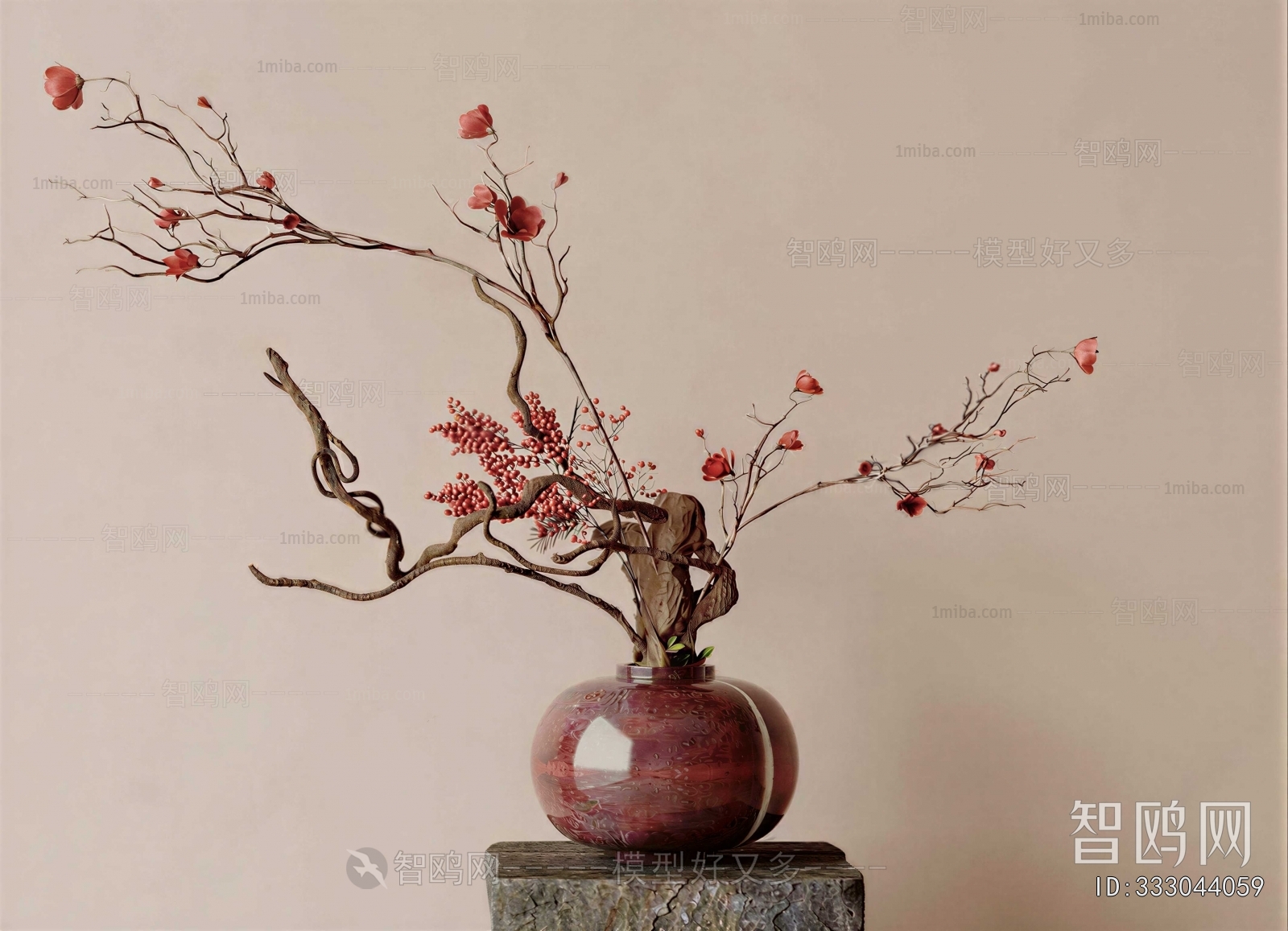 Wabi-sabi Style Dried Branch