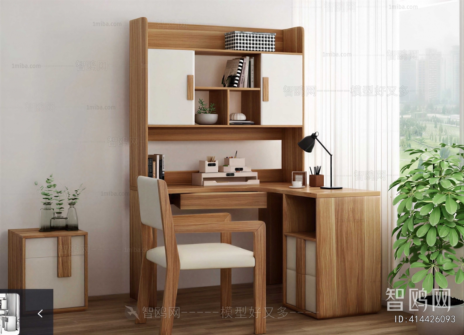 Nordic Style Computer Desk And Chair