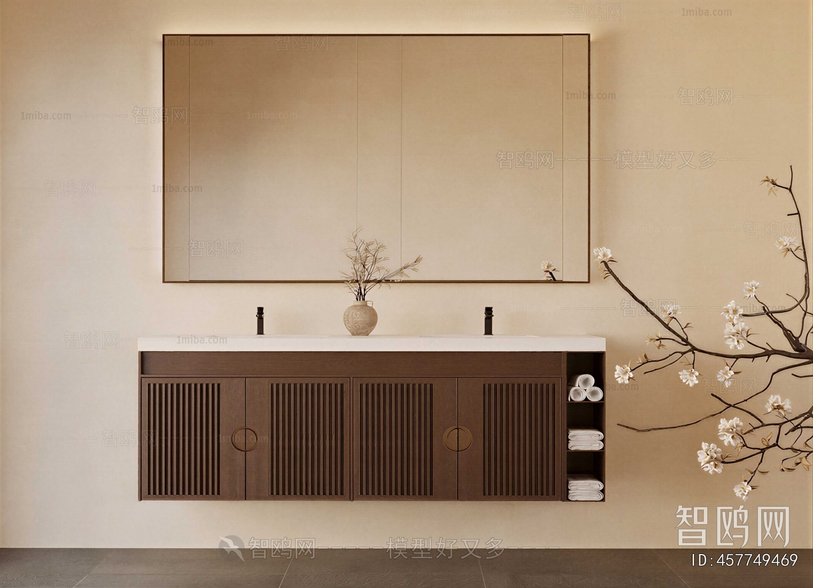 New Chinese Style Bathroom Cabinet