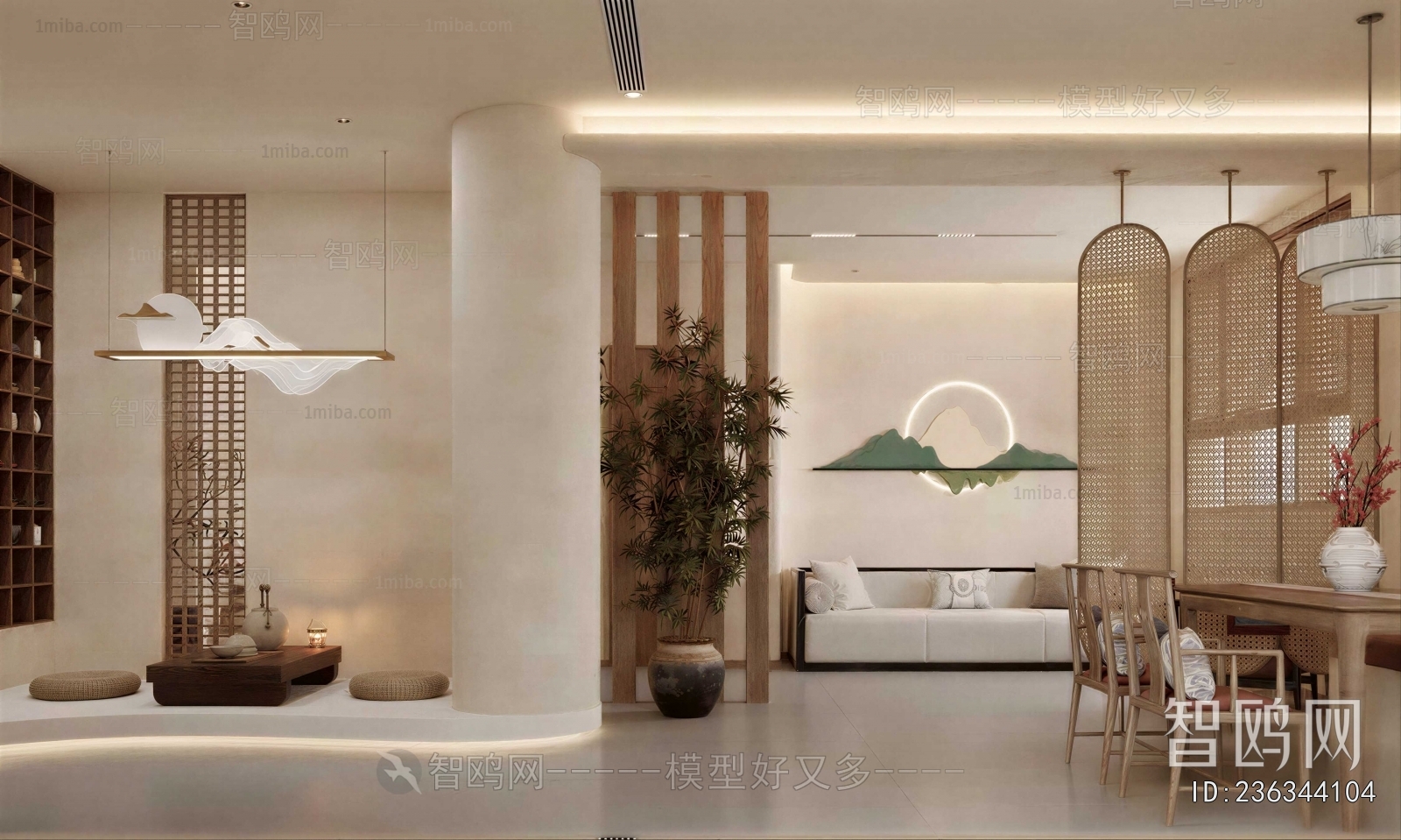 Wabi-sabi Style Club Space