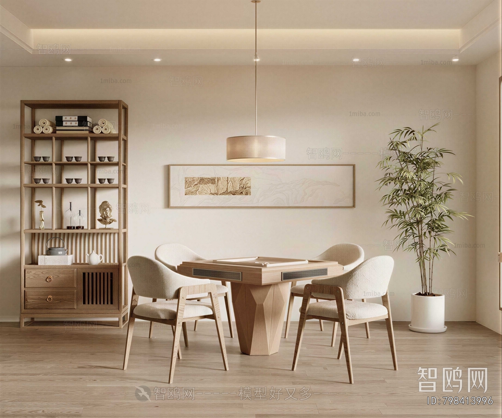 New Chinese Style Chess And Card Room