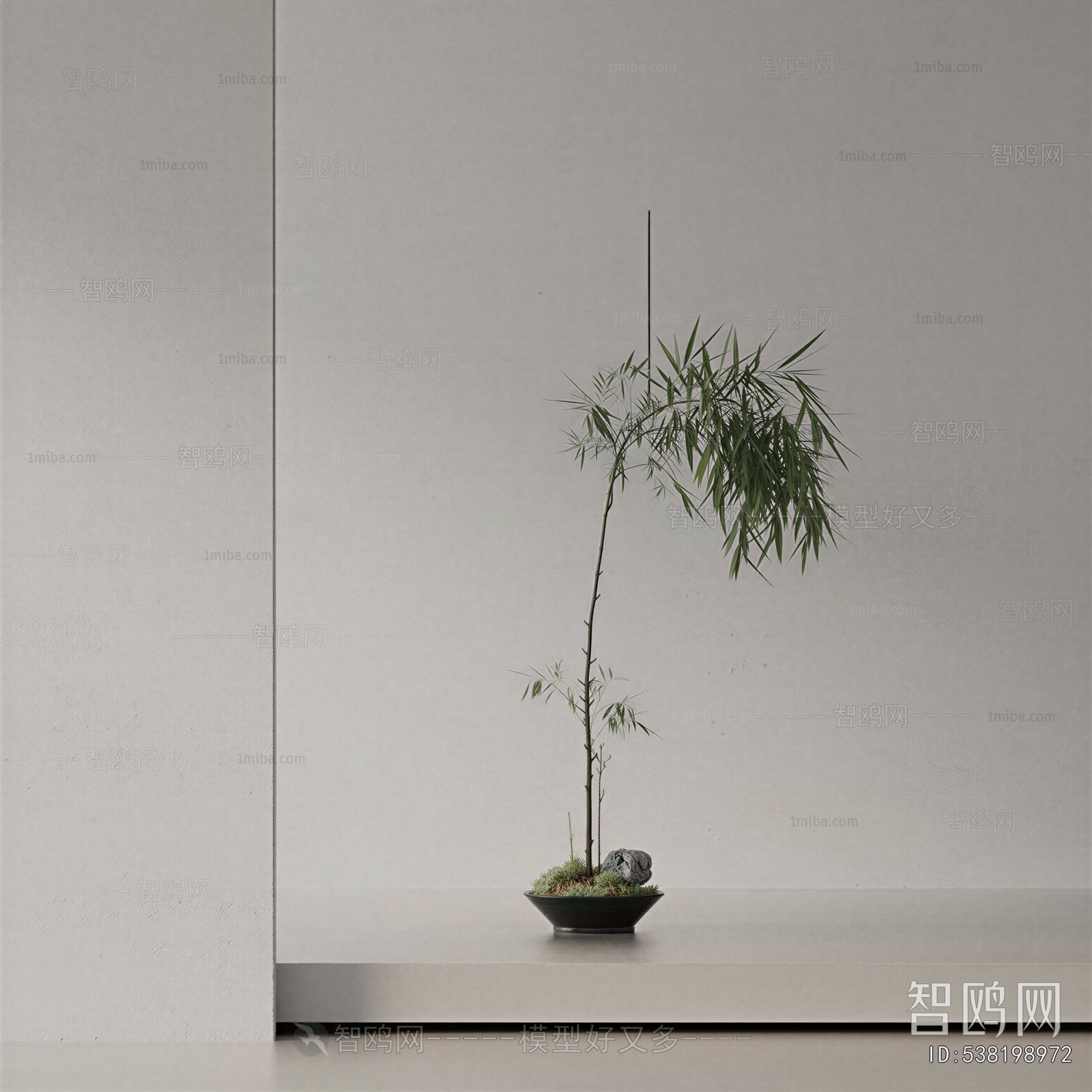 Modern Ground Green Plant Potted Plants