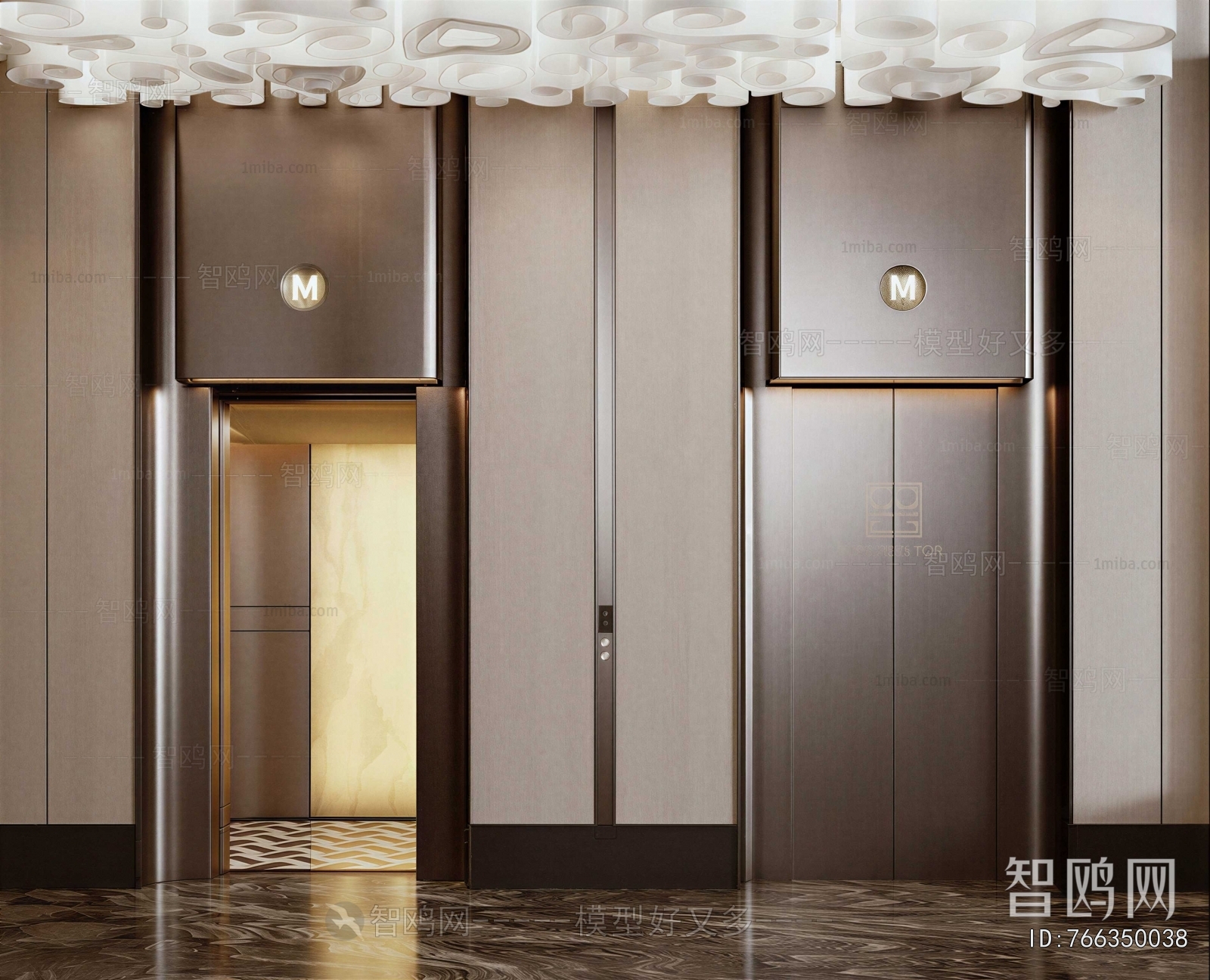 Modern Office Elevator Hall