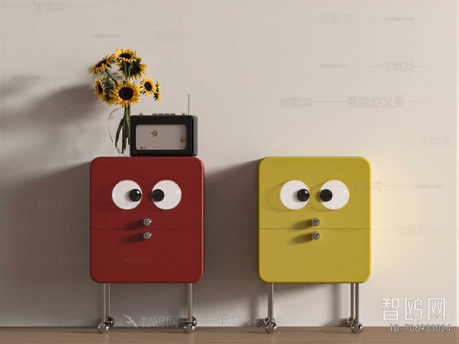 Modern Bedside Cupboard