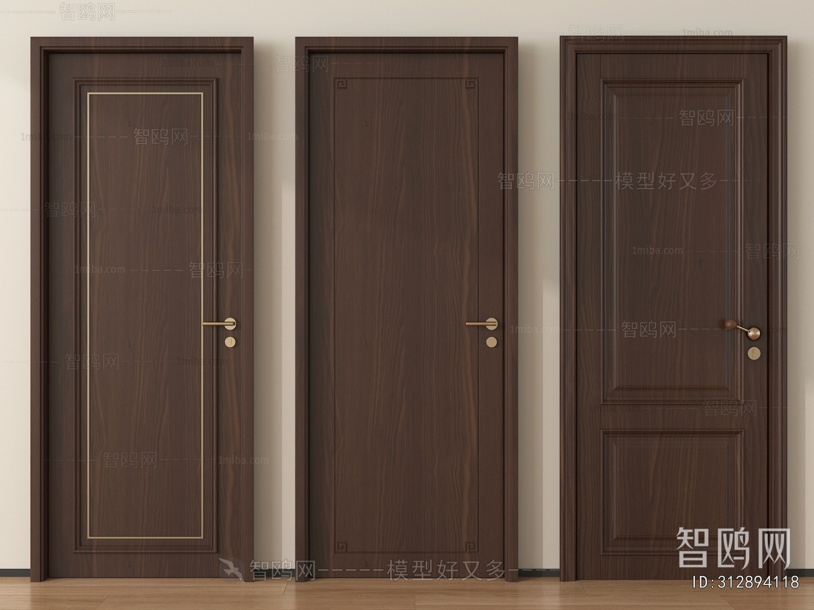 New Chinese Style Single Door