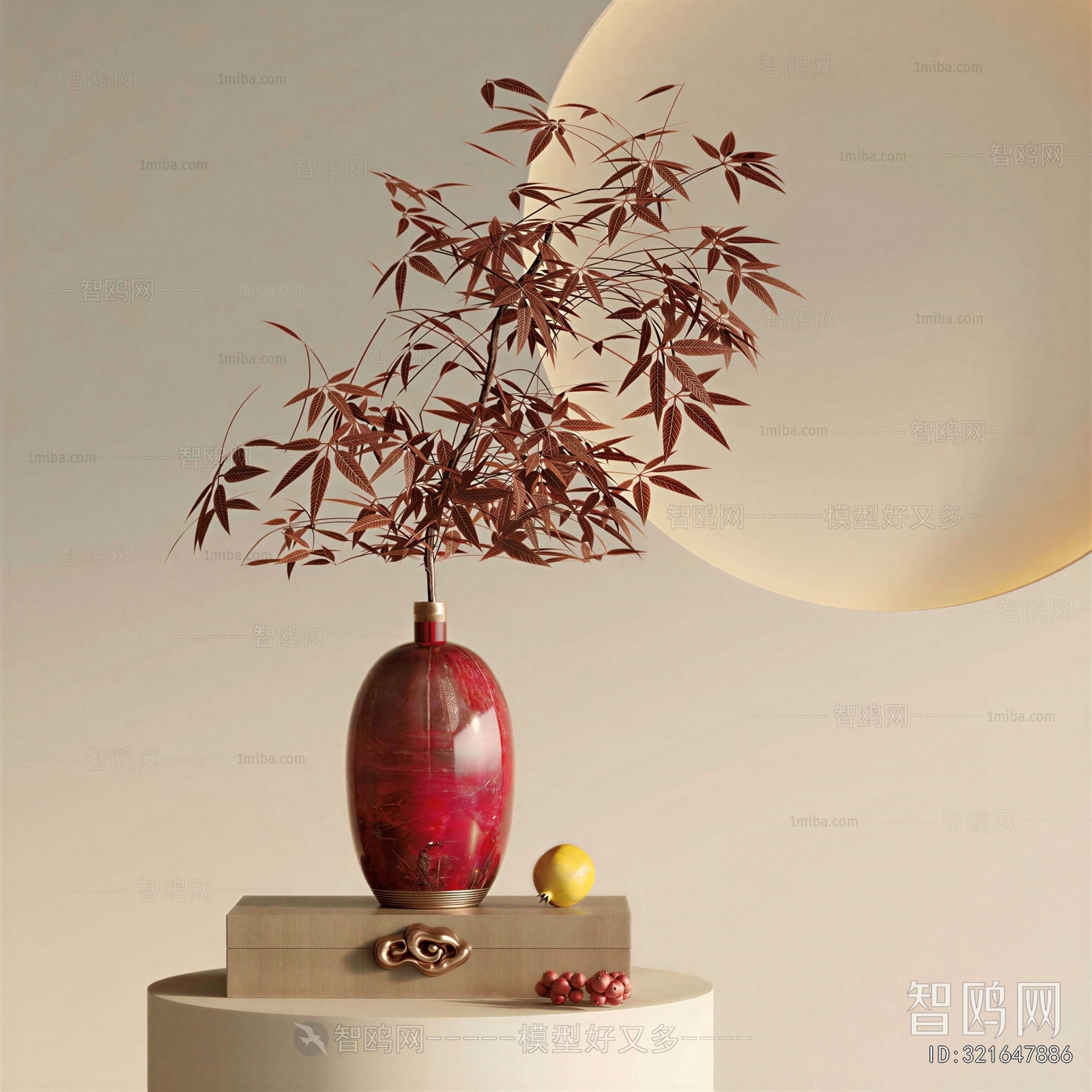 New Chinese Style Flower Arrangement