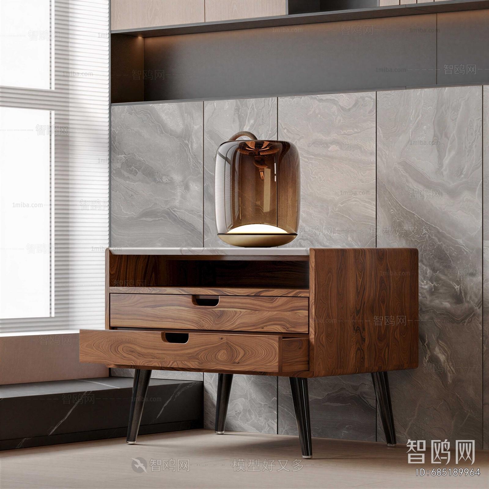 Modern Bedside Cupboard