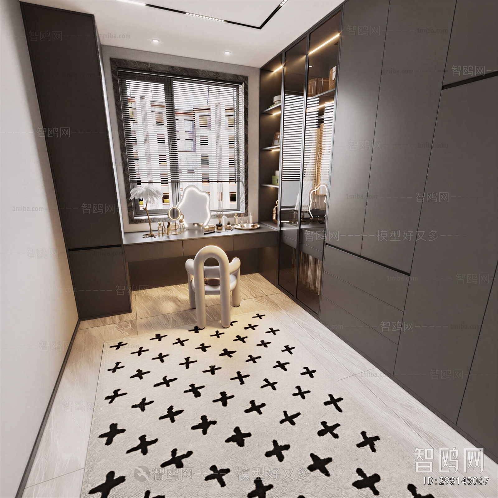 Modern Clothes Storage Area