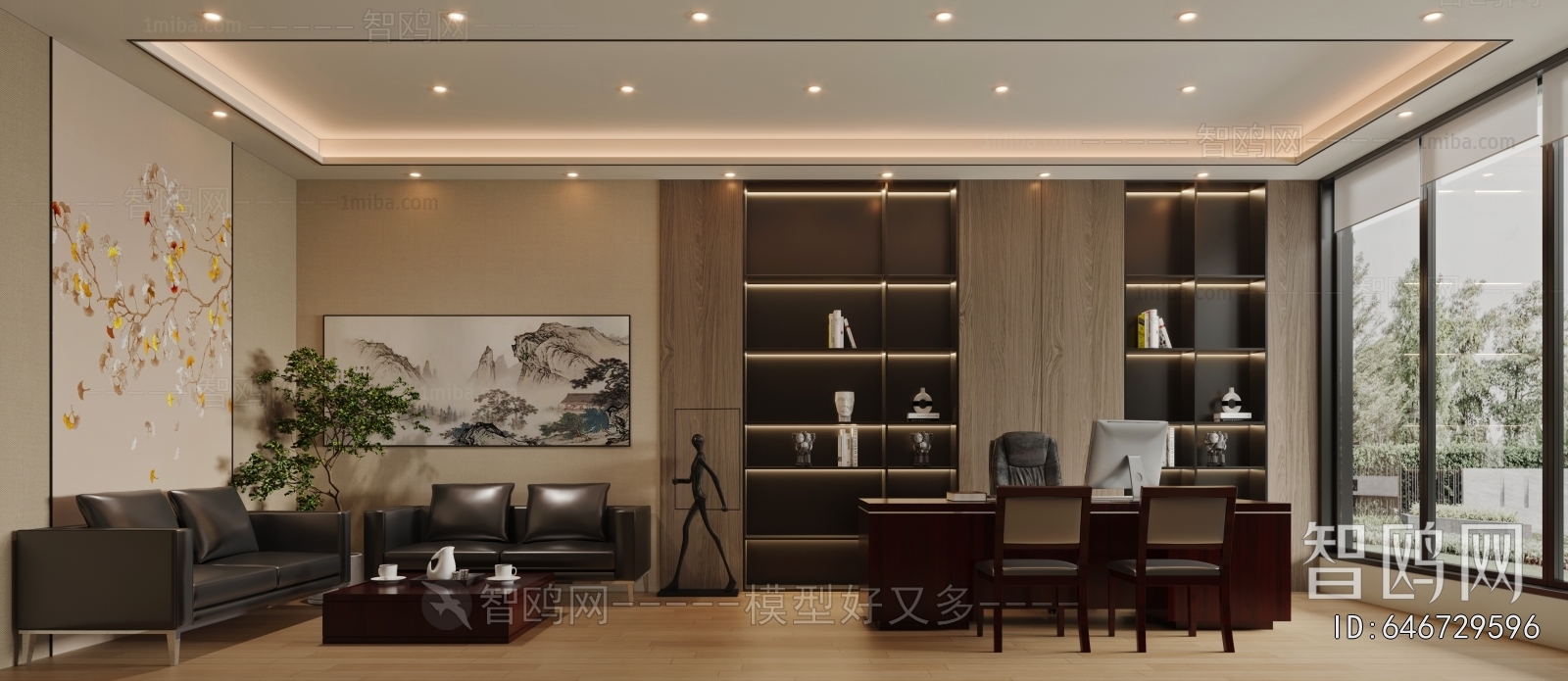 New Chinese Style Manager's Office