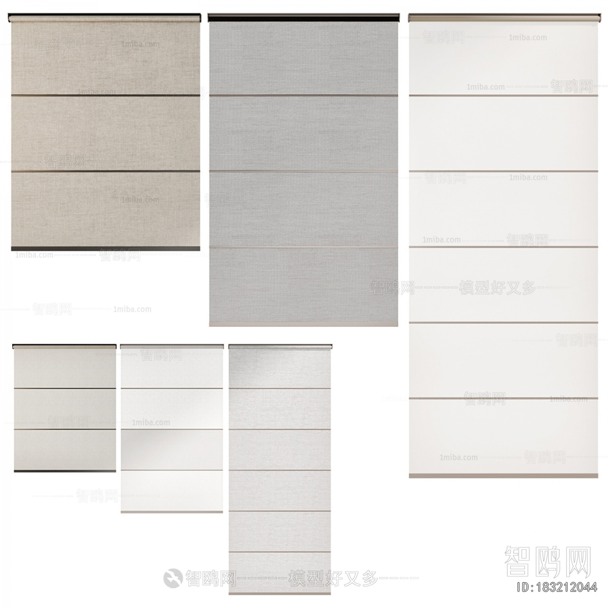 New Chinese Style Roman Curtain