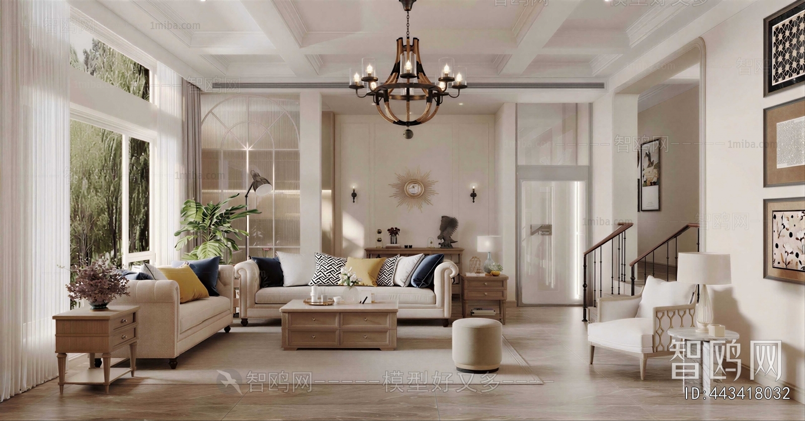 American Style A Living Room