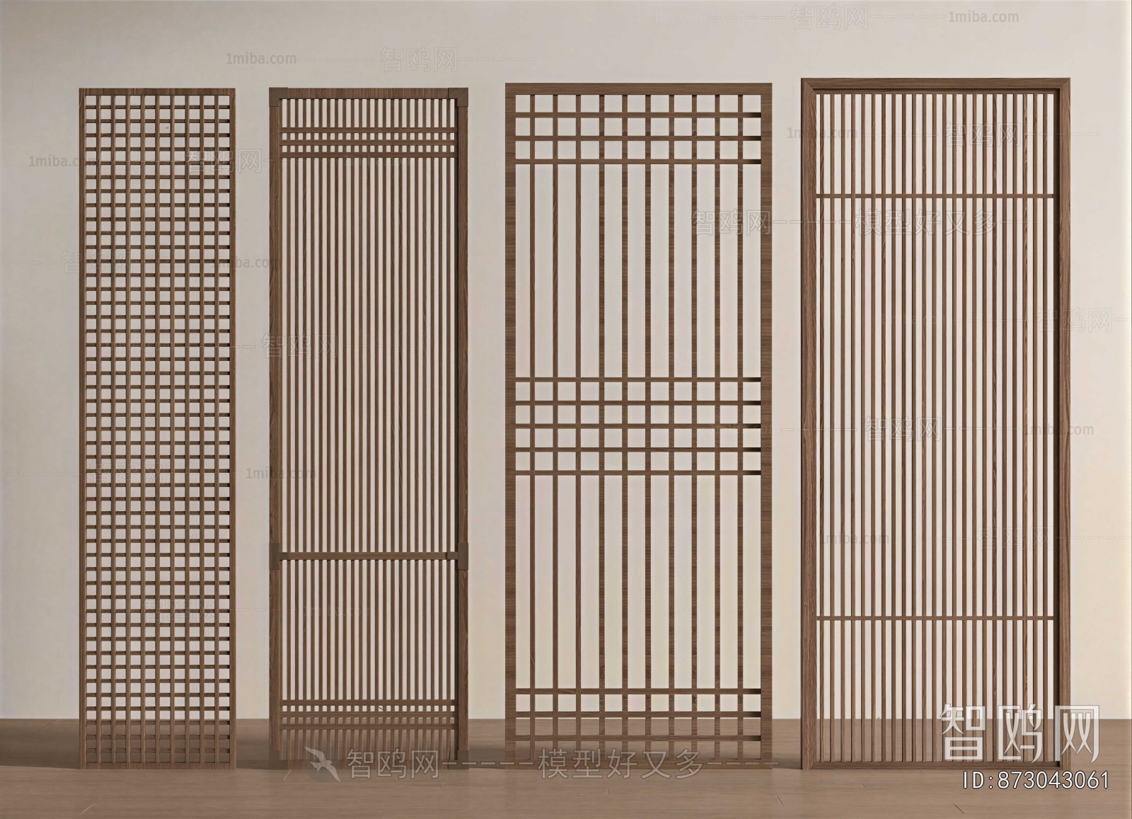 New Chinese Style Wooden Screen Partition