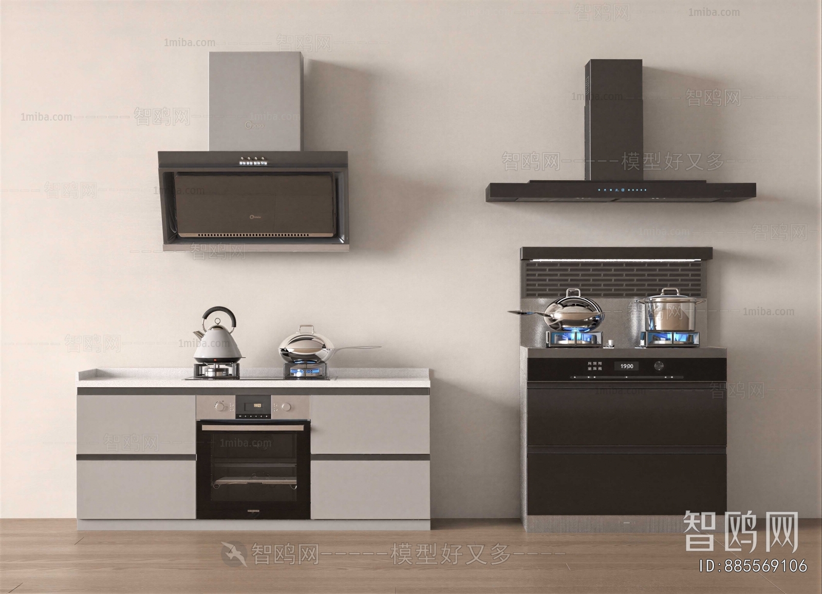 Modern Kitchen Electric Gas Range