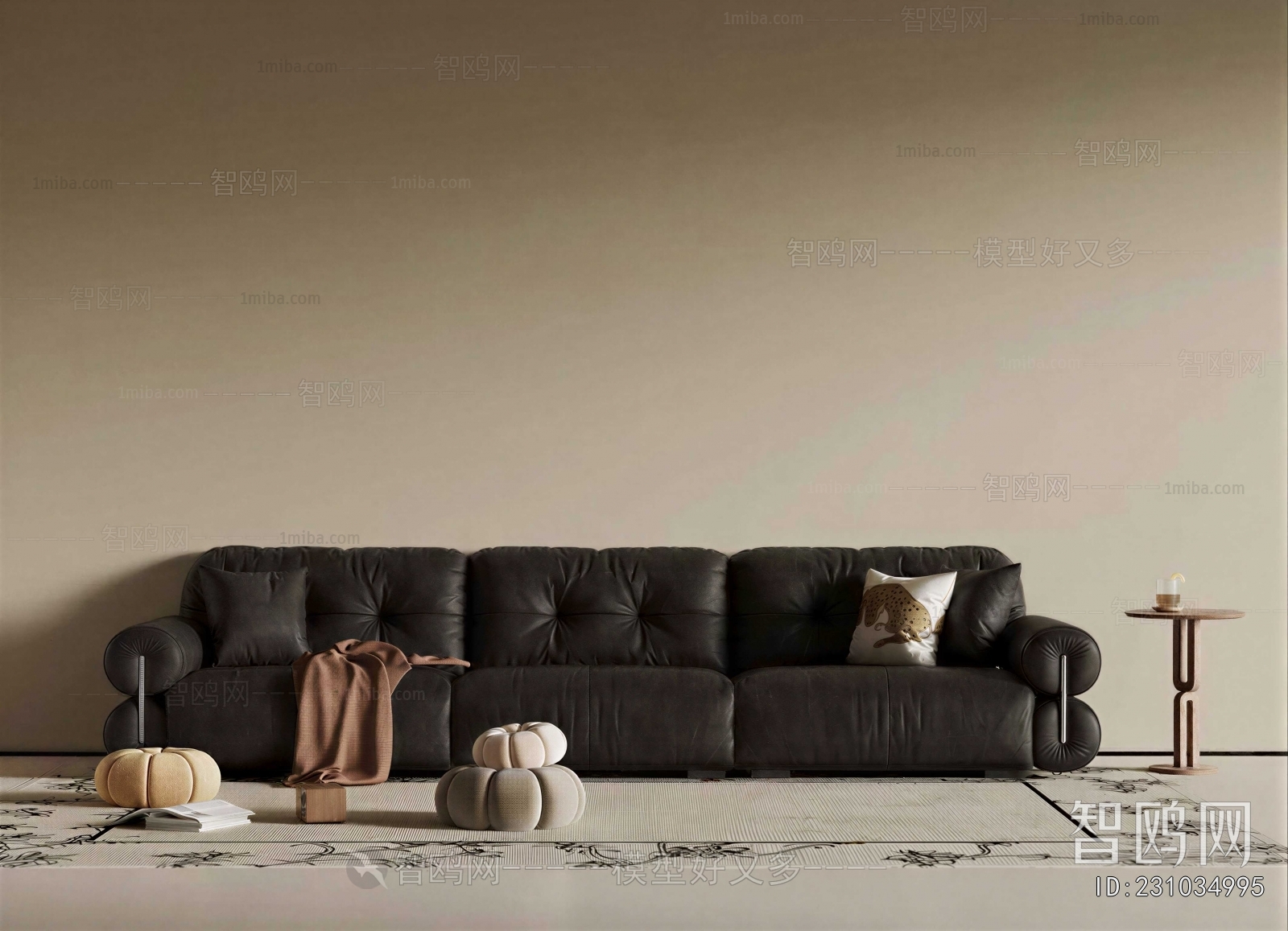 Modern Three-seat Sofa