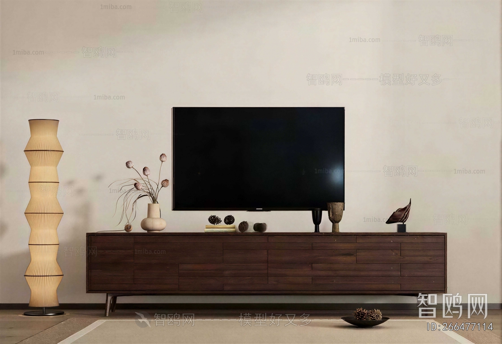 Wabi-sabi Style TV Cabinet