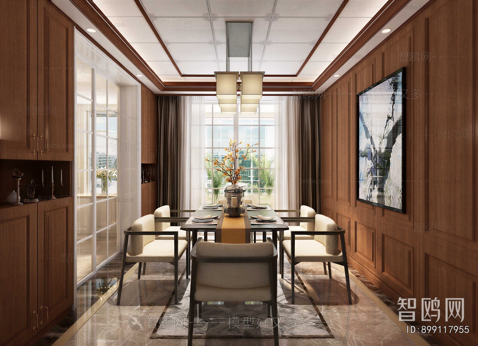 New Chinese Style Dining Room