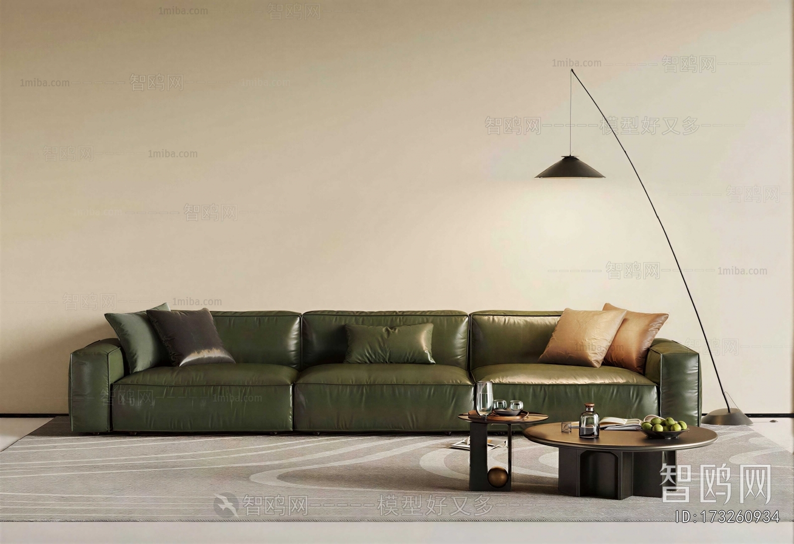 Modern Three-seat Sofa