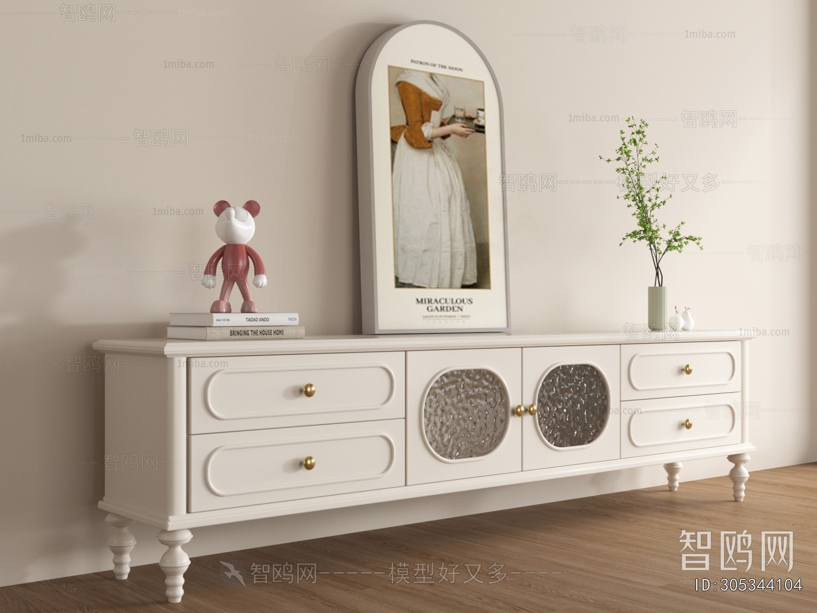 French Style TV Cabinet