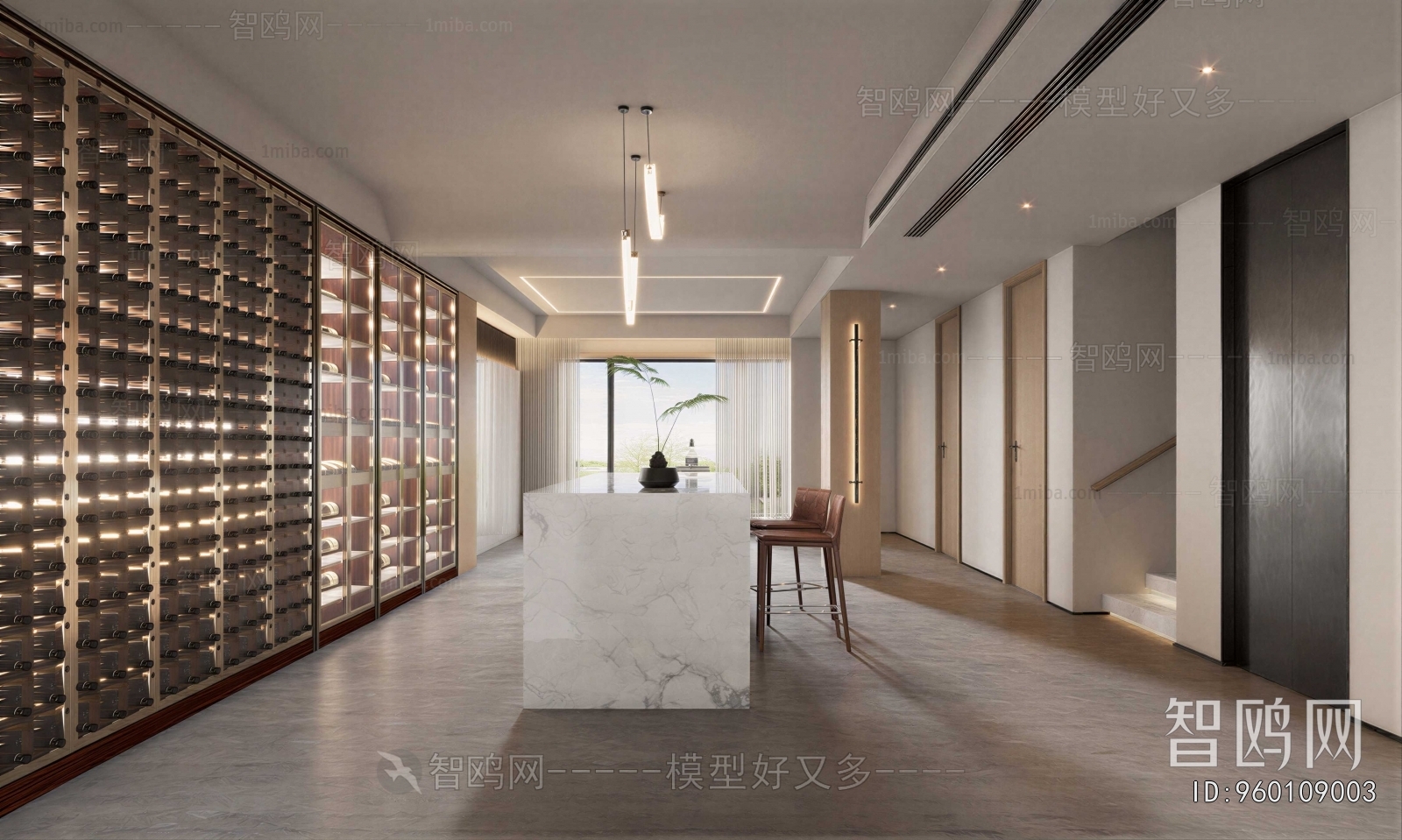 Modern Wine Cellar/Wine Tasting Room