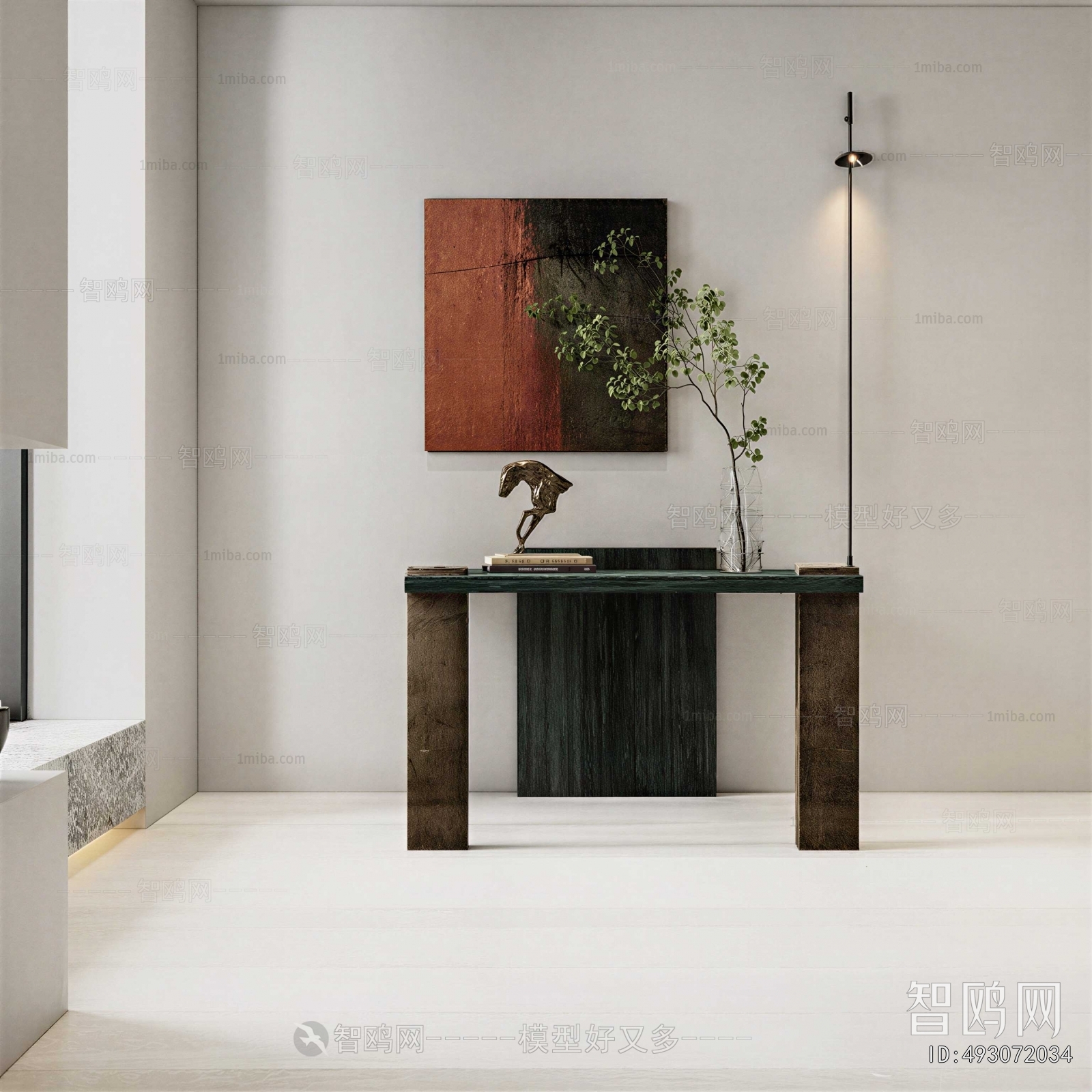 Wabi-sabi Style Entrance Cabinet