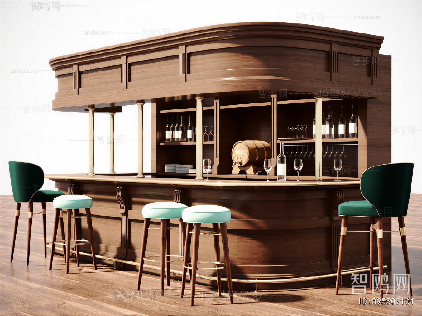 Industrial Style Counter Bar