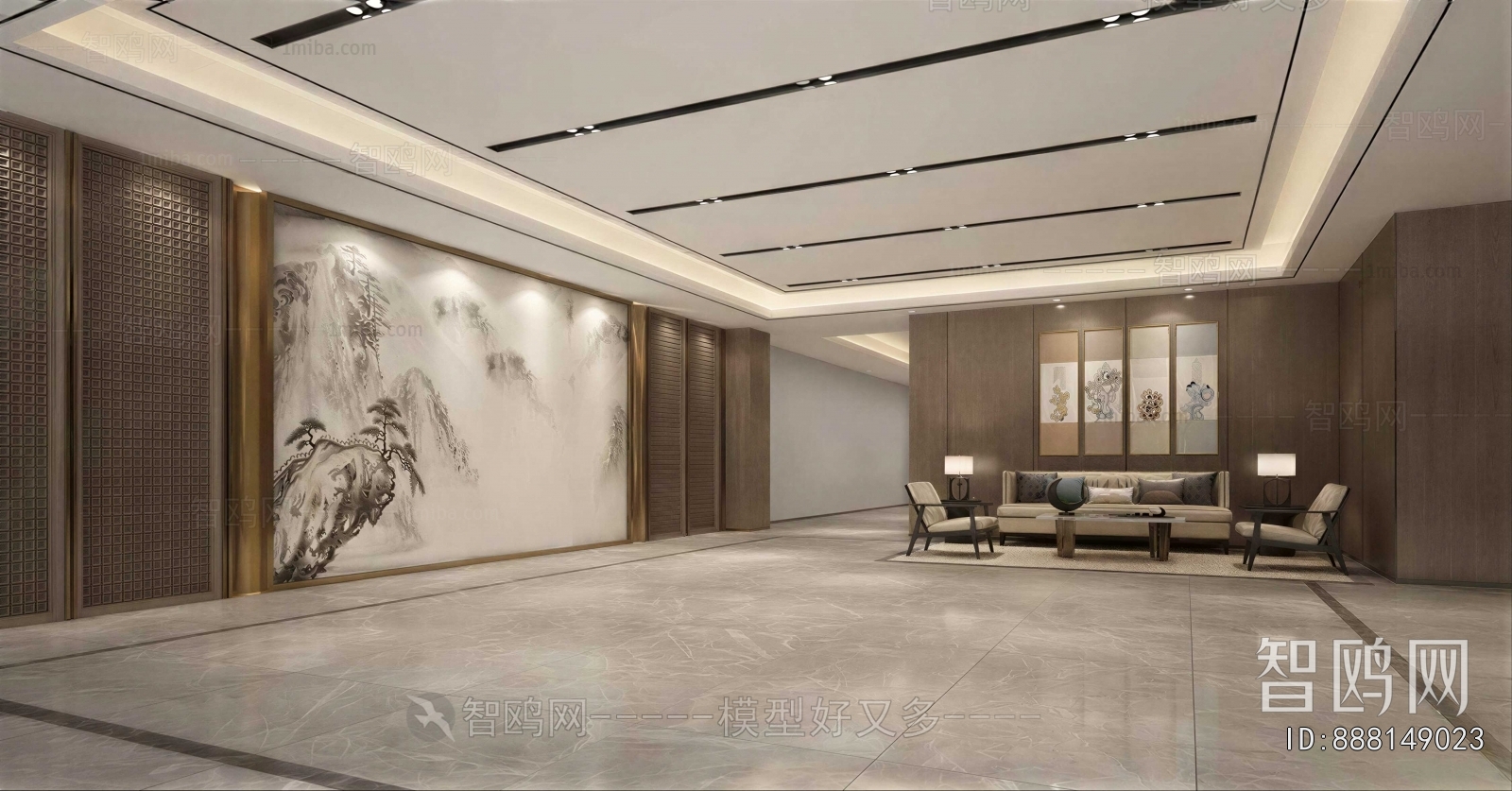 New Chinese Style Hallway