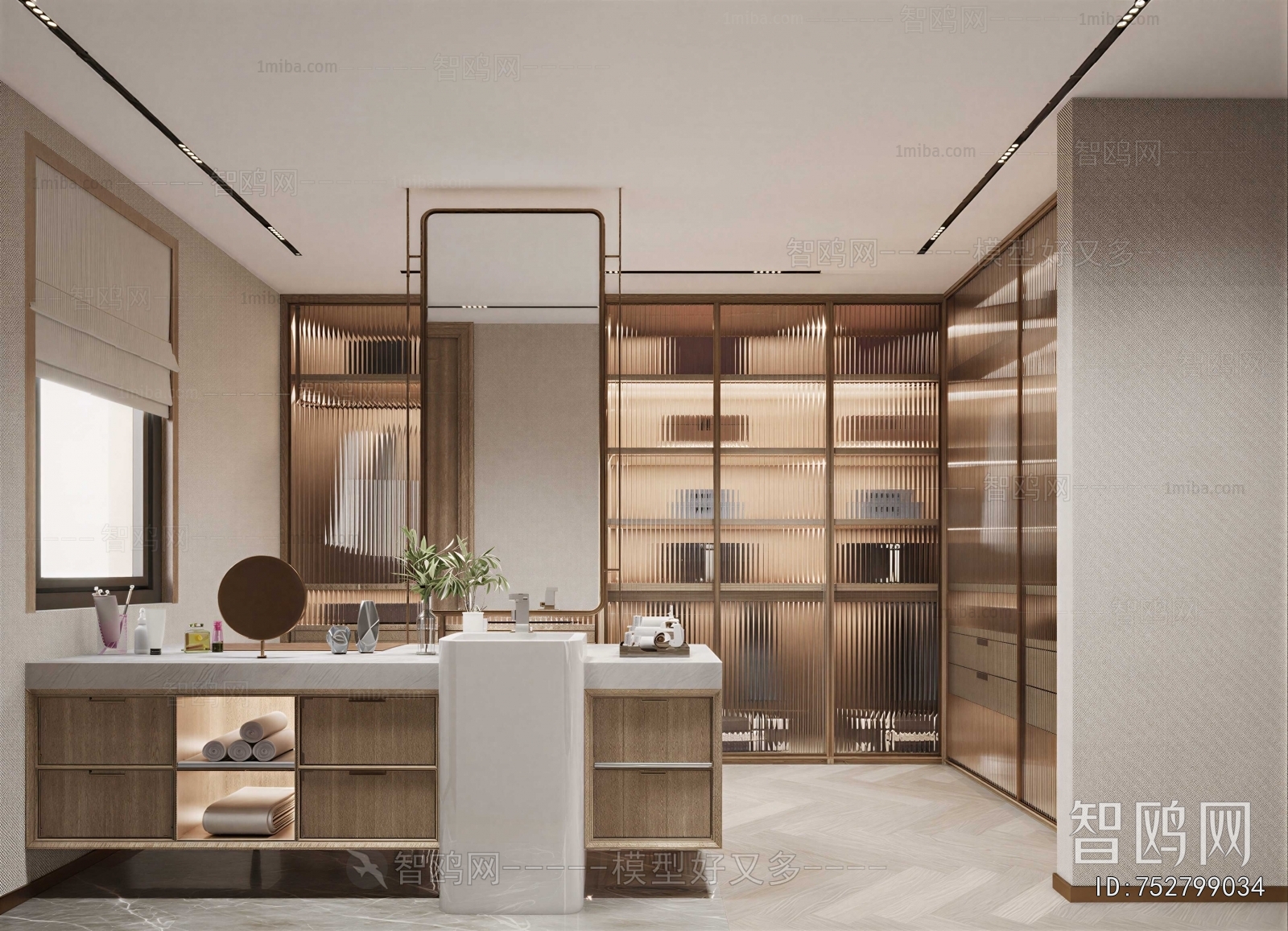 Modern Clothes Storage Area