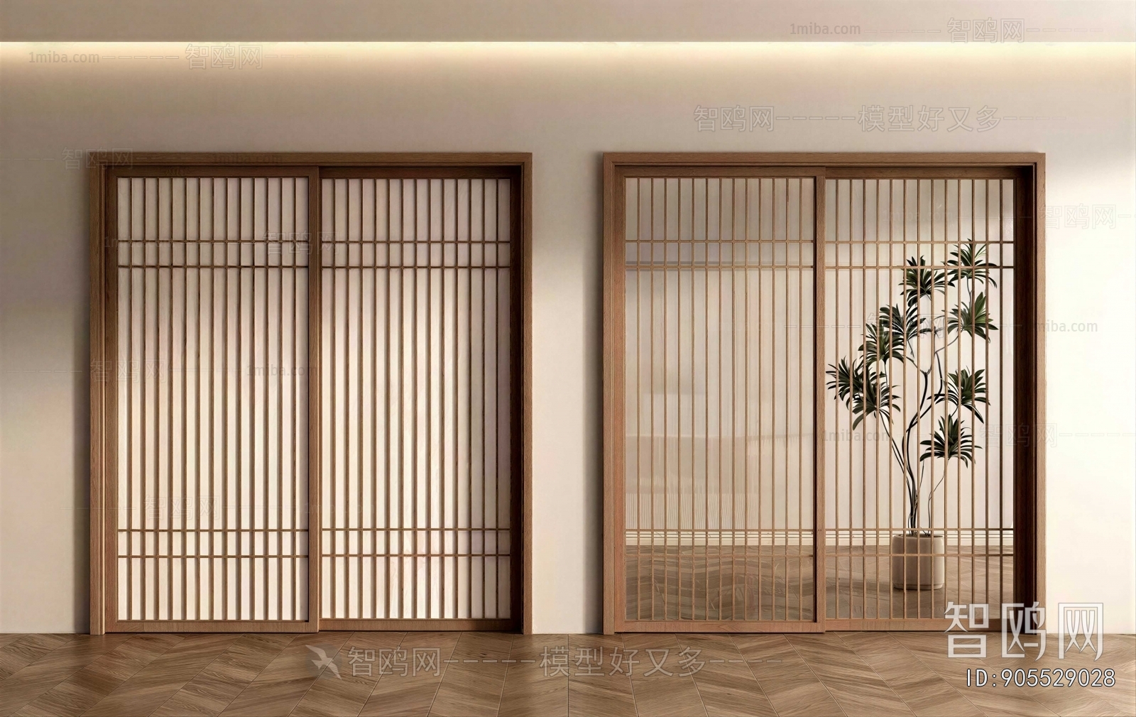 New Chinese Style Sliding Door