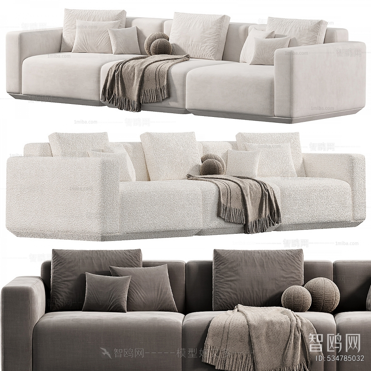 Modern Three-seat Sofa