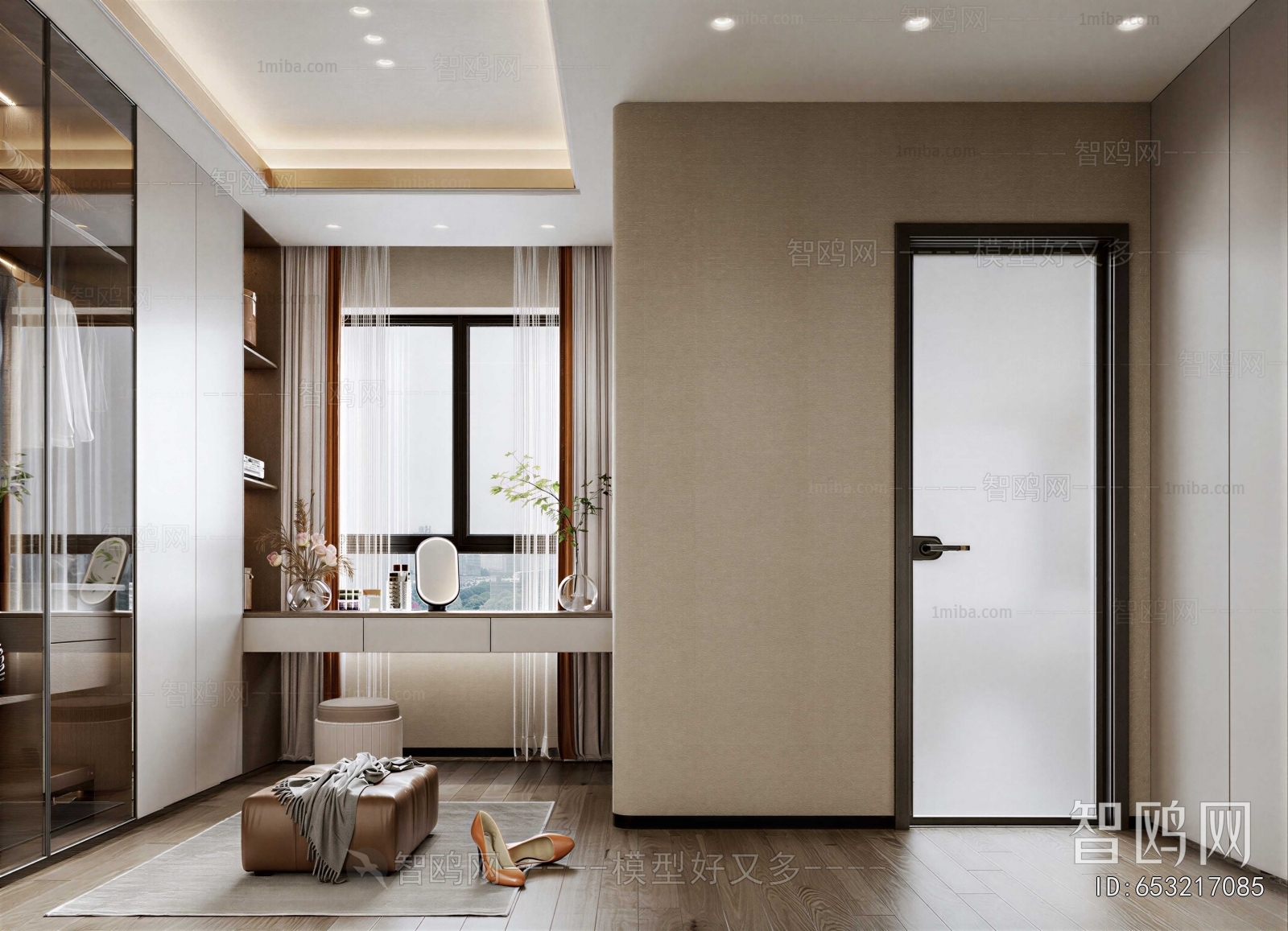 Modern Clothes Storage Area