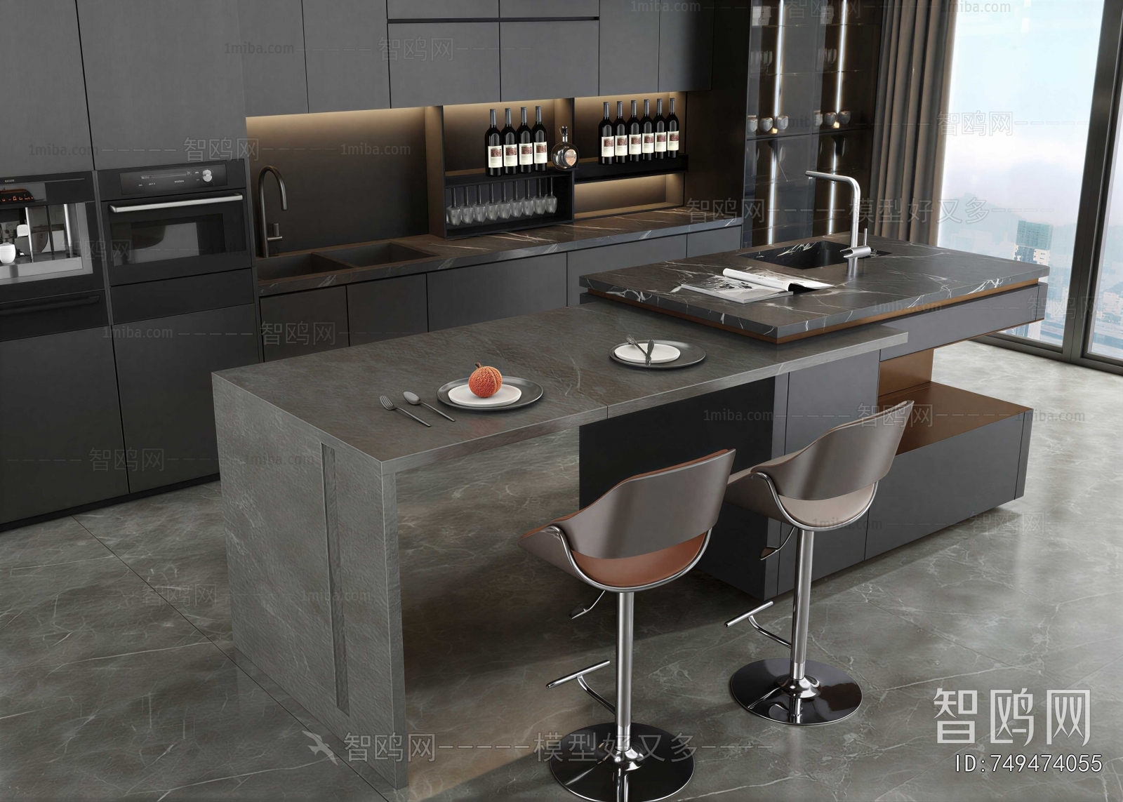 Modern Counter Bar