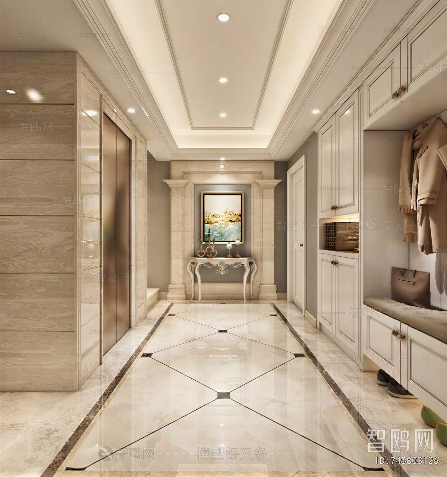 European Style Hallway