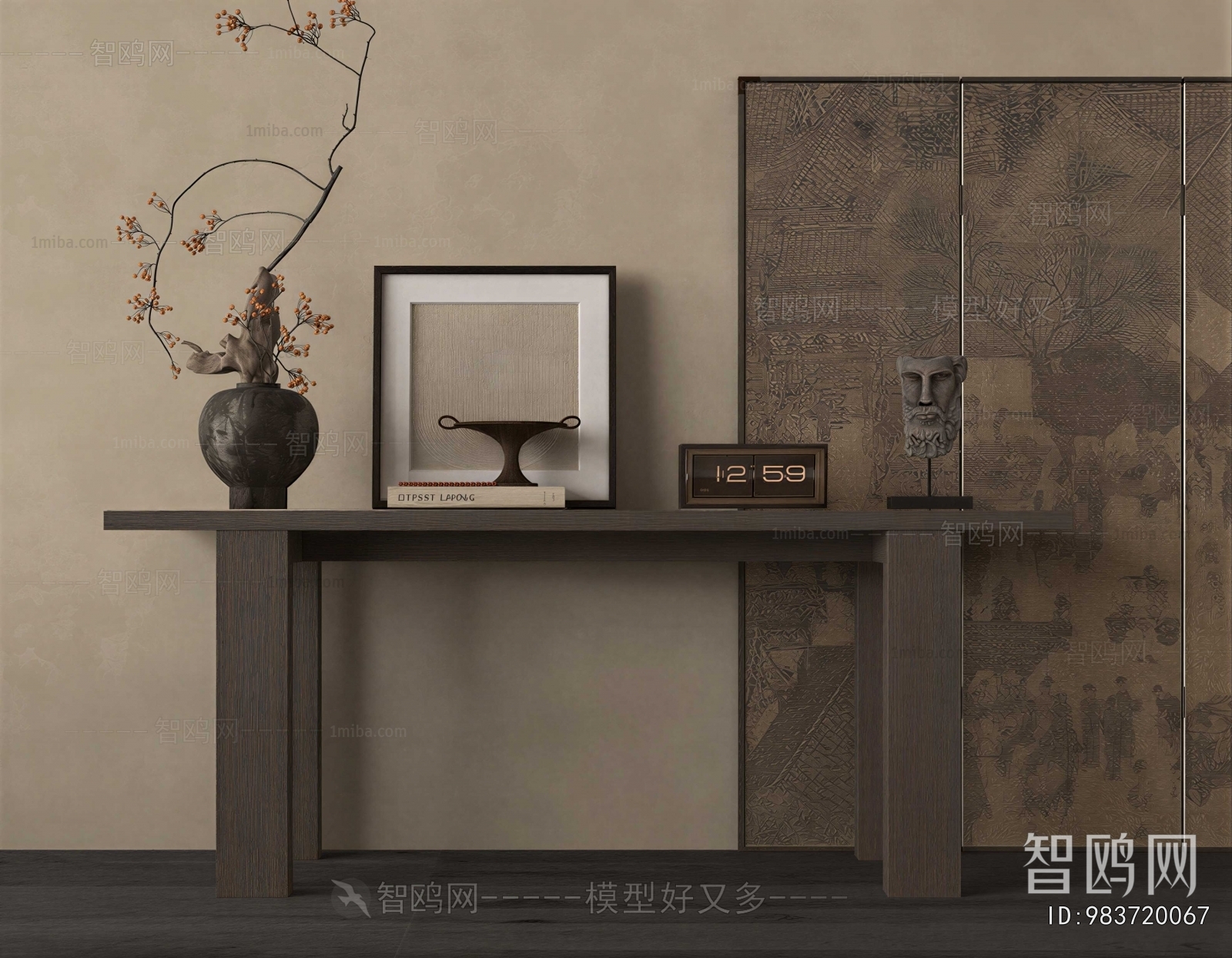 Wabi-sabi Style Console