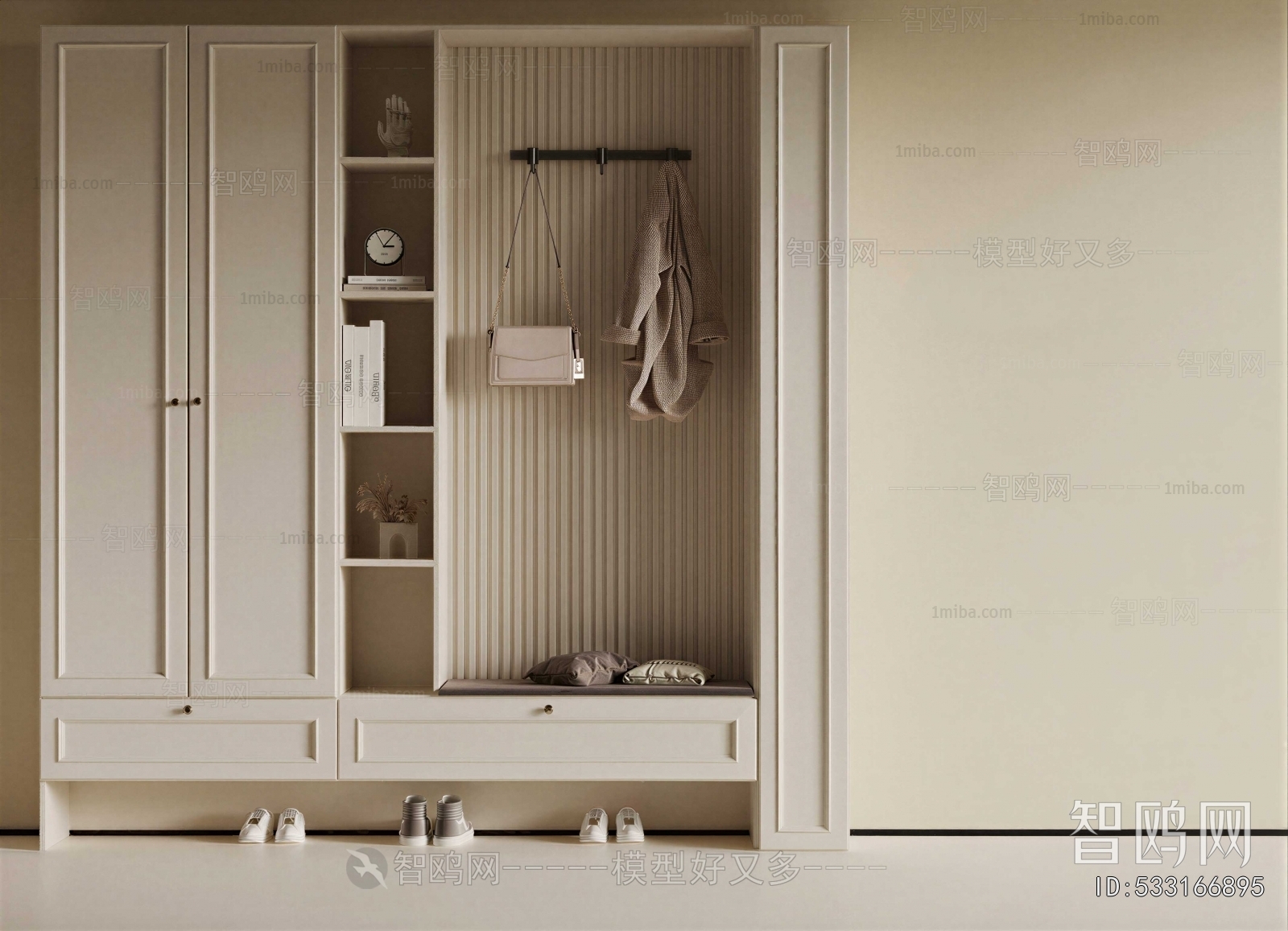 French Style Shoe Cabinet