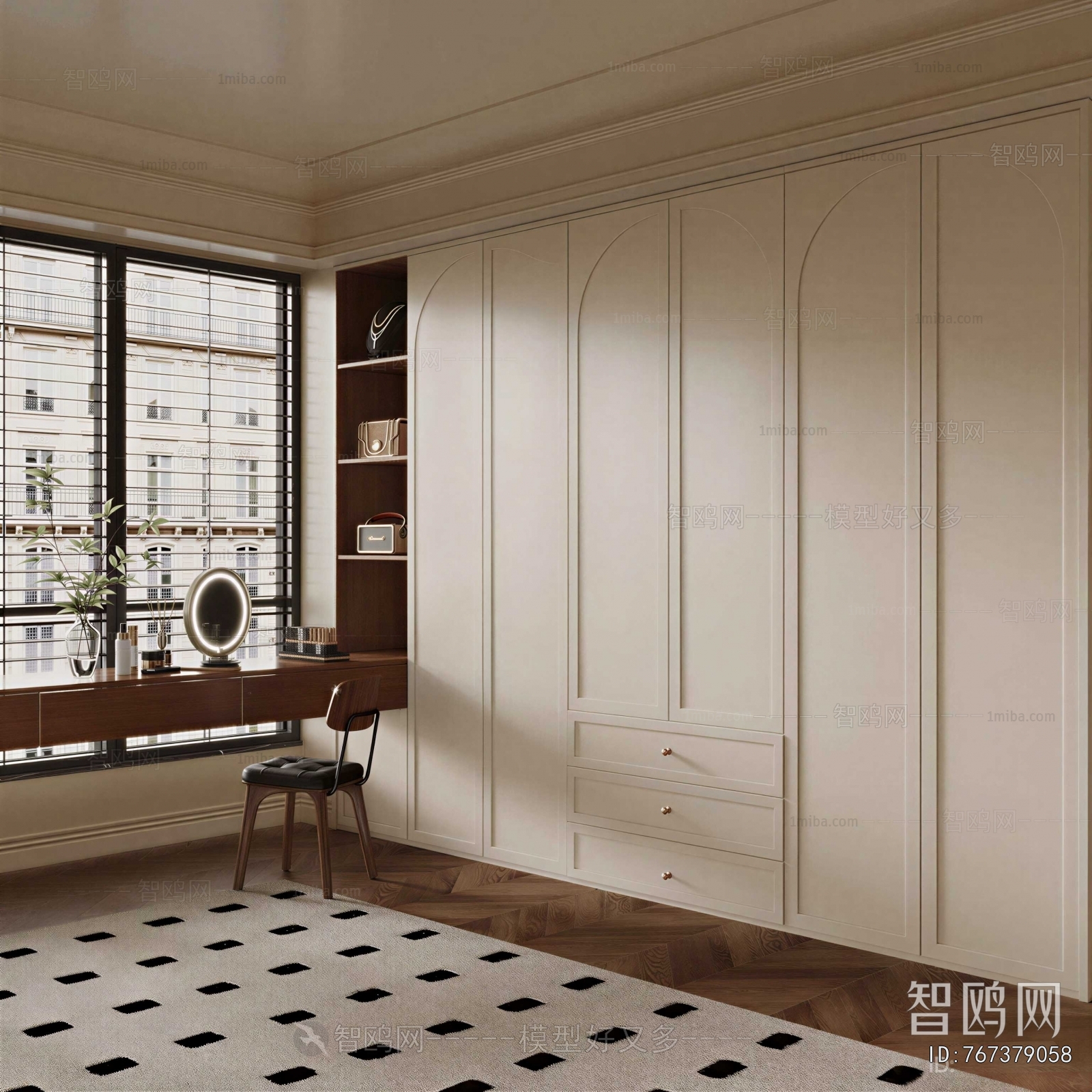 Modern Clothes Storage Area