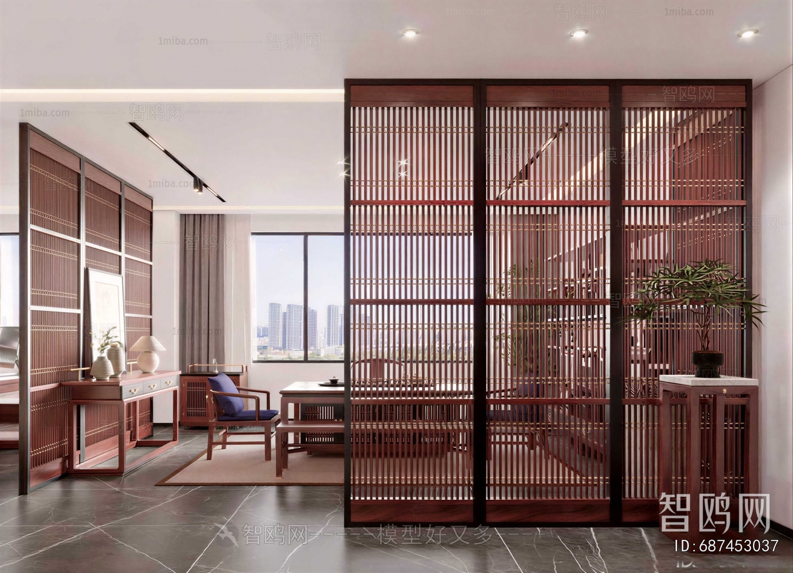 New Chinese Style Manager's Office