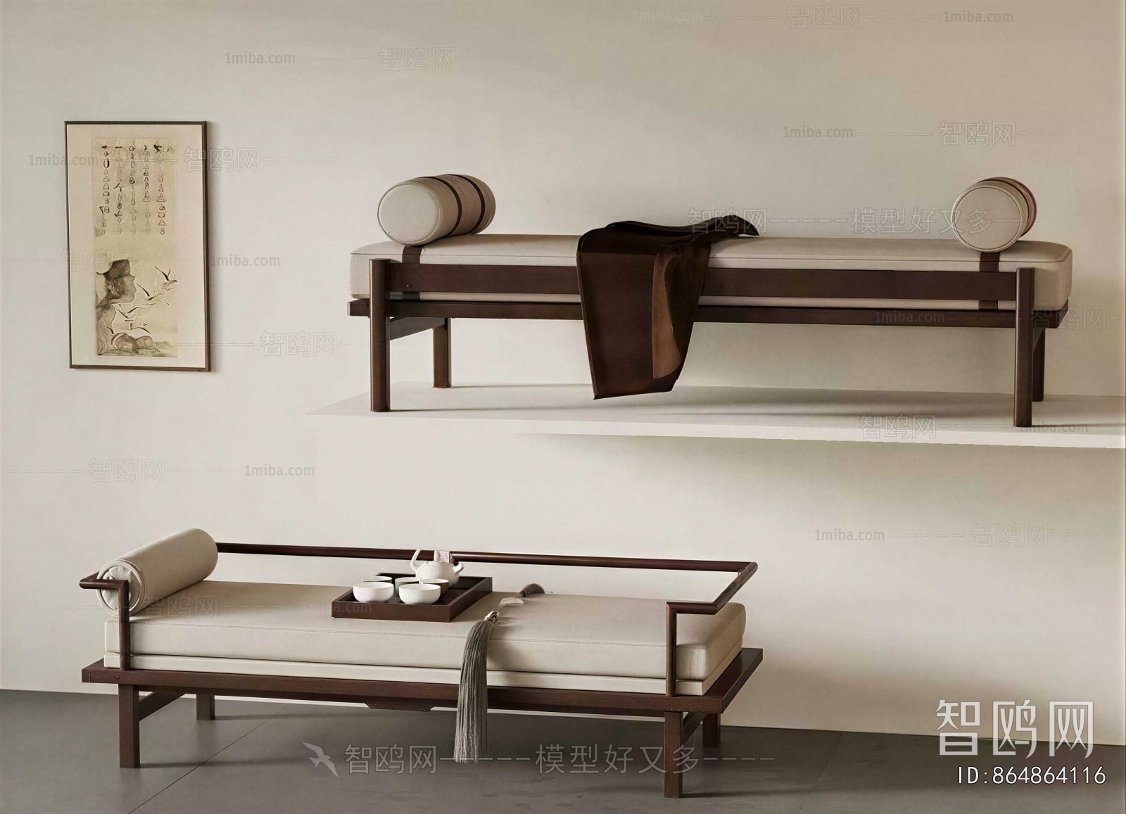 New Chinese Style Arhat Bed