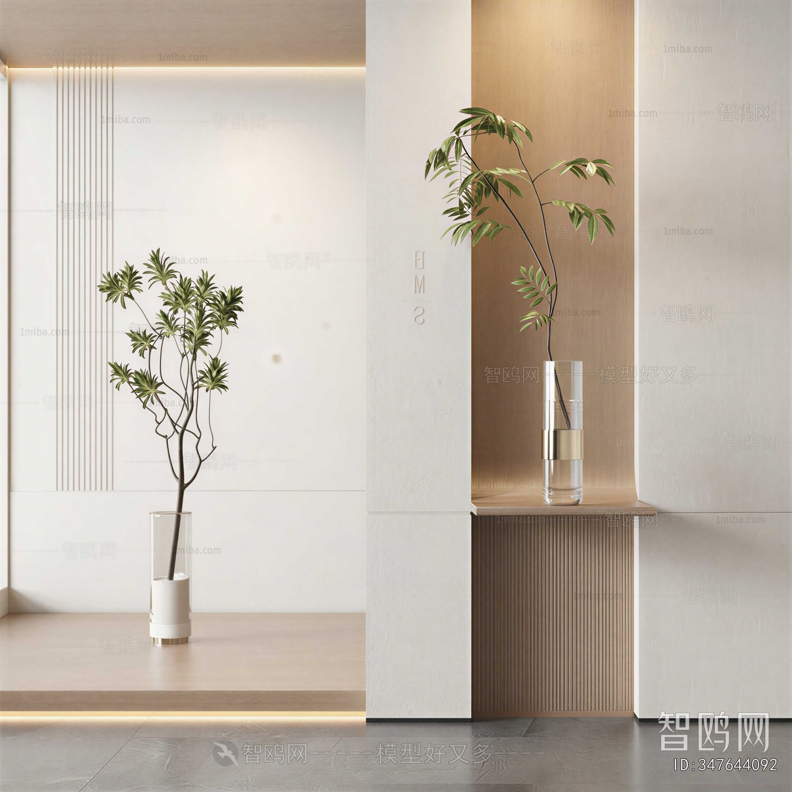 Modern Aquatic Green Plant