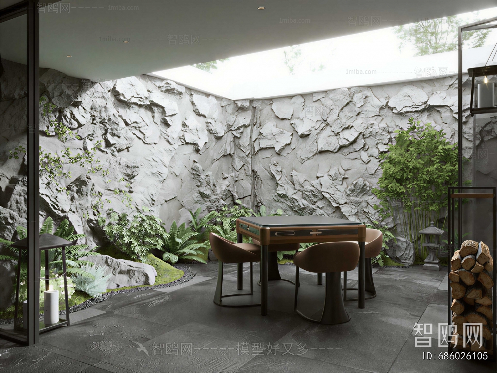Modern Courtyard/landscape